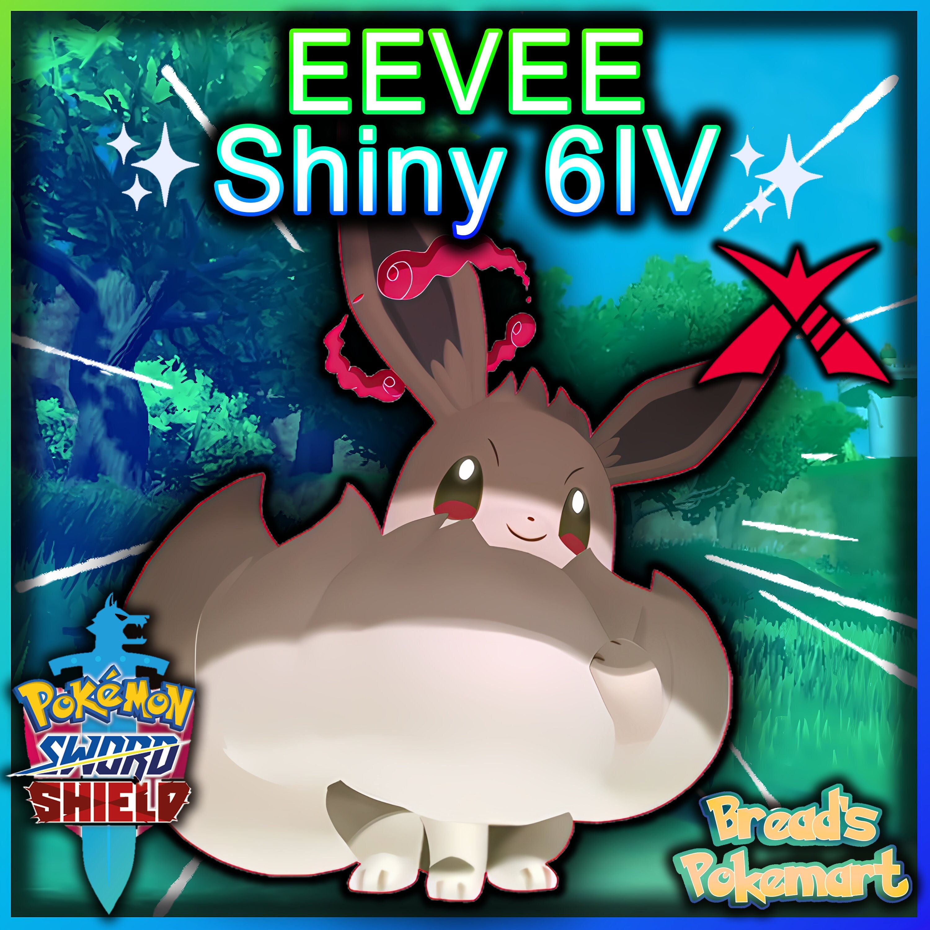 Pokemon Sword and Shield Ultra Shiny Zekrom 6IV-EV Trained