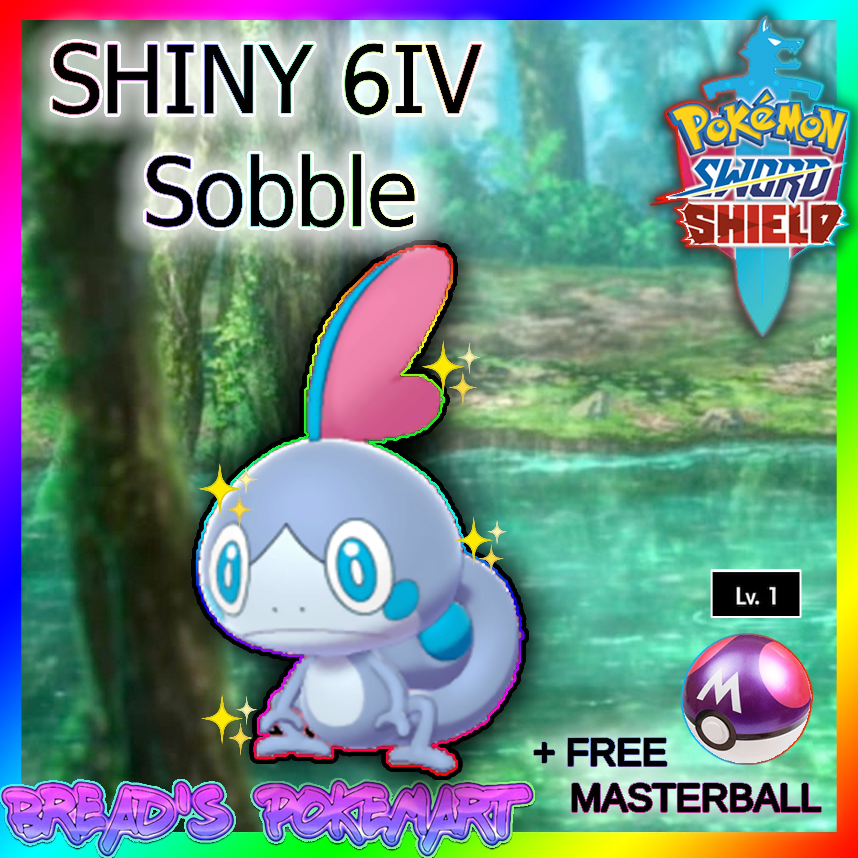 Pokemon Sword and Shield // Ultra SHINY 6IV SOBBLE // Hidden - Etsy