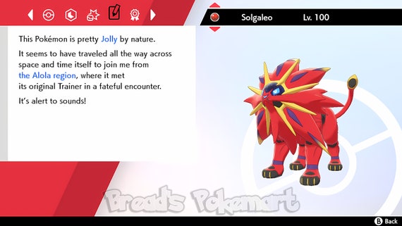 Ultra Shiny 6IV SOLGALEO Event / Pokemon Sword and Shield / -  Portugal