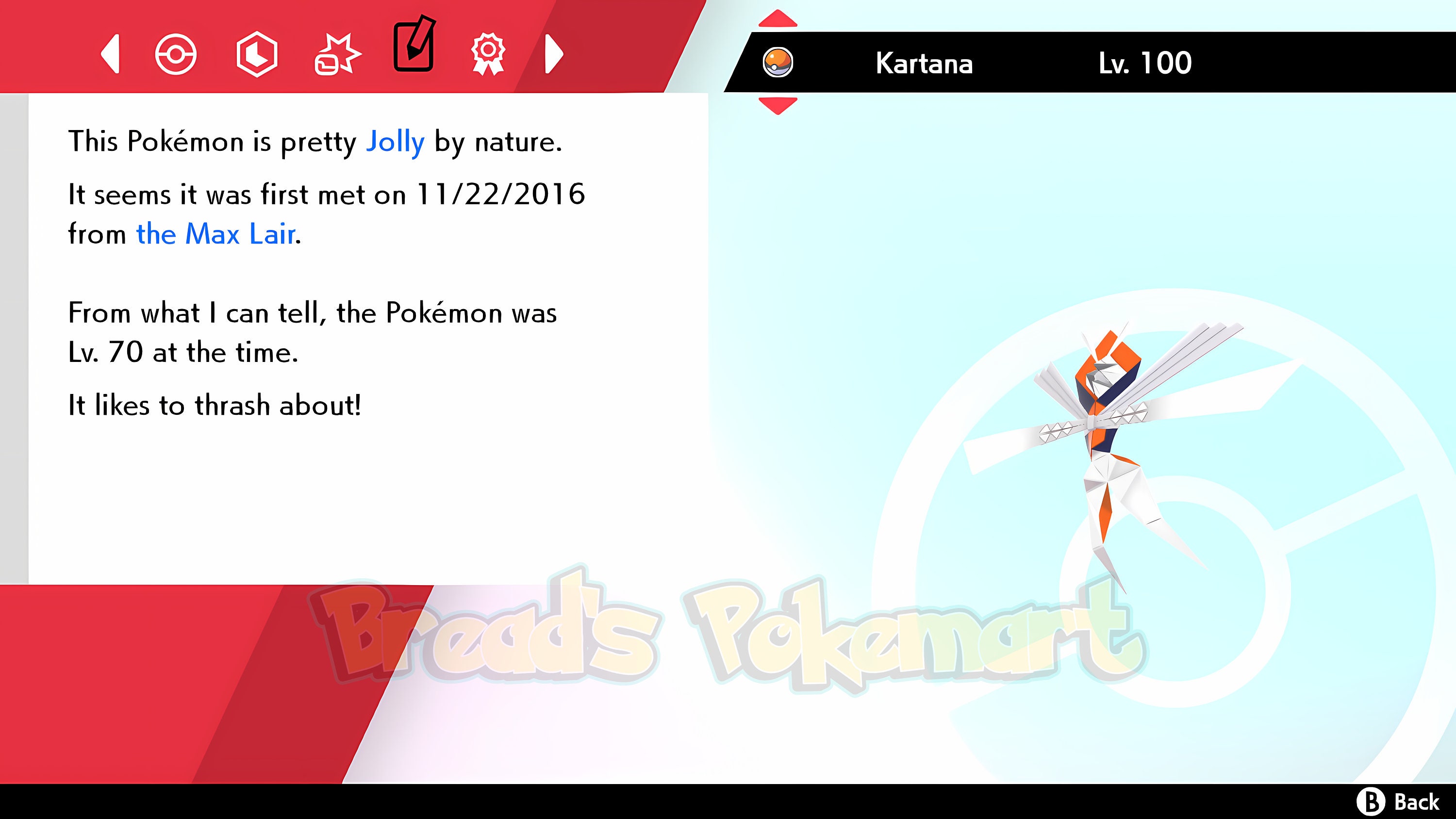 Ultra SHINY 6IV KARTANA / Pokemon Sword and Shield / Alolan 