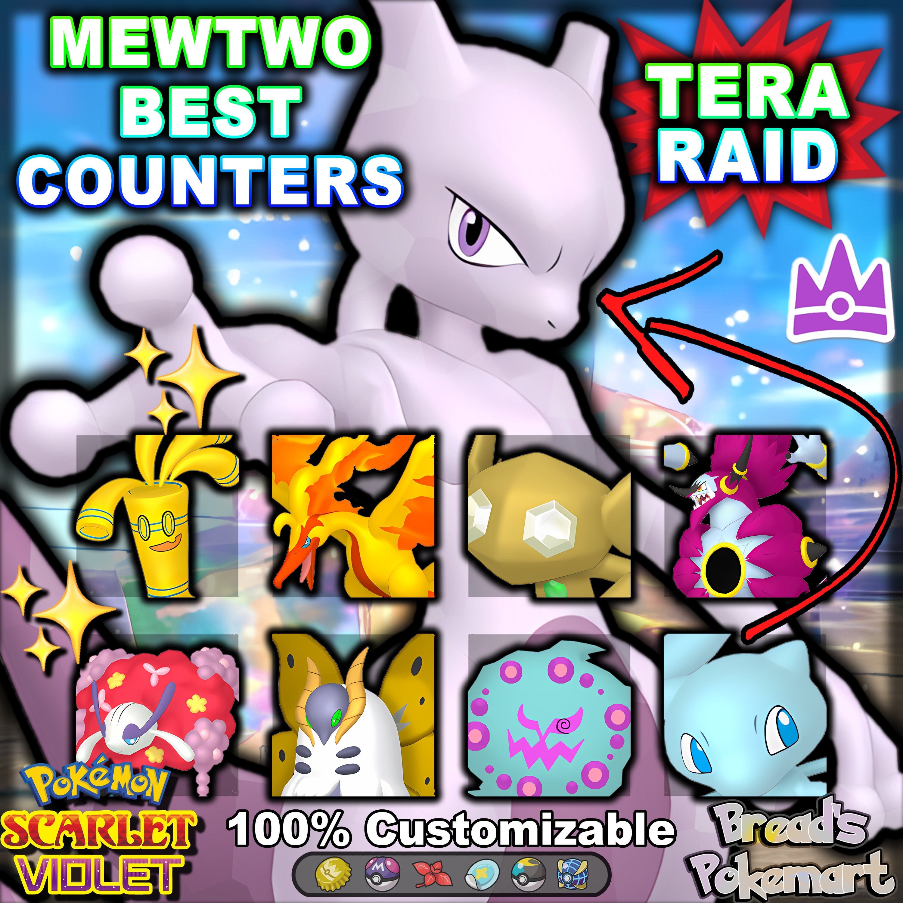 Where to find Unrivaled Mewtwo Tera Raids in Pokémon Scarlet and