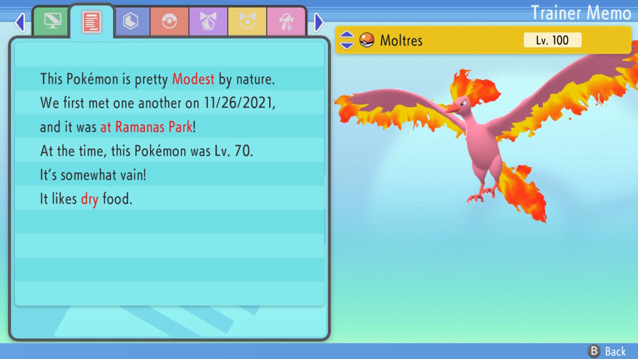 Shiny Moltres 6IV // Pokemon Brilliant Diamond & Shining Pearl 