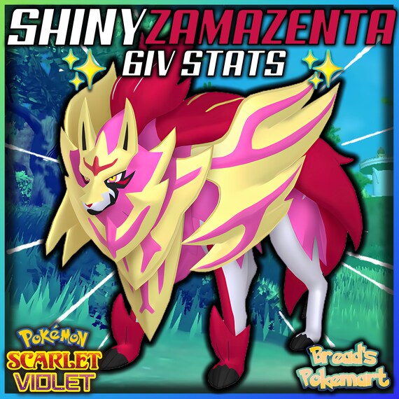 Zamazenta Shiny 6IV // Pokemon Scarlet & Violet // EV Trained 