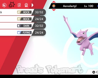 Ultra Shiny 6IV AERODACTYL // Pokemon Sword and Shield // 