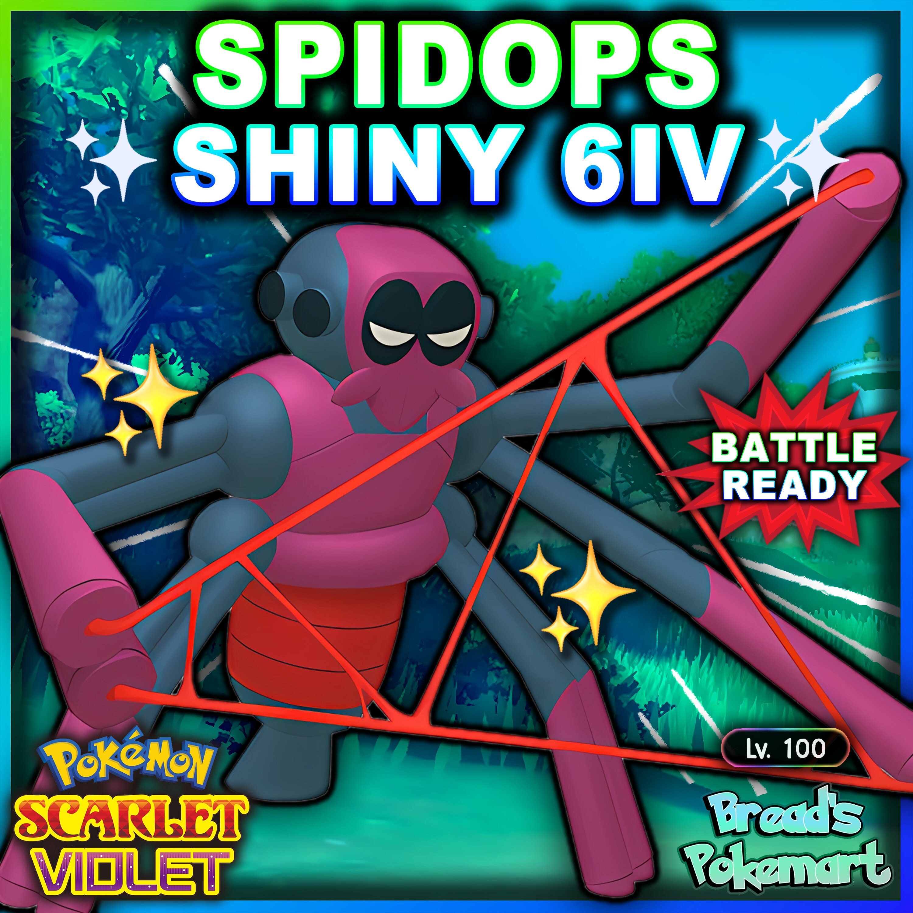 Pokemon Scarlet & Violet Shiny Pokemon 6IV Battle Ready!!