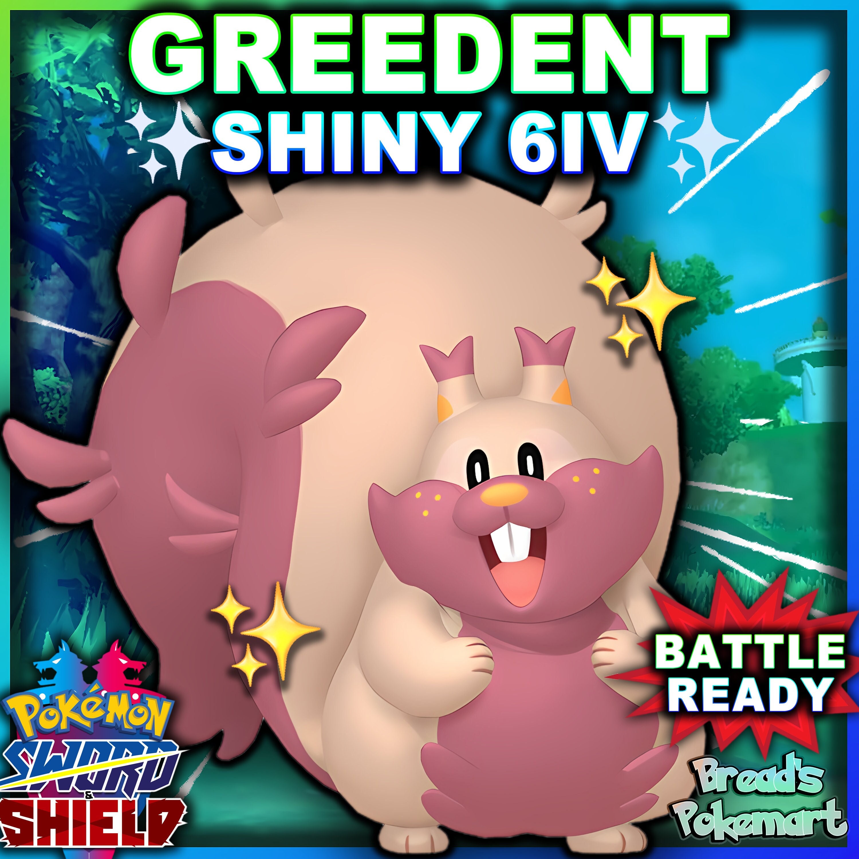 Pokemon Sword and Shield Shiny Gigantamax Gengar 6IV-EV Trained