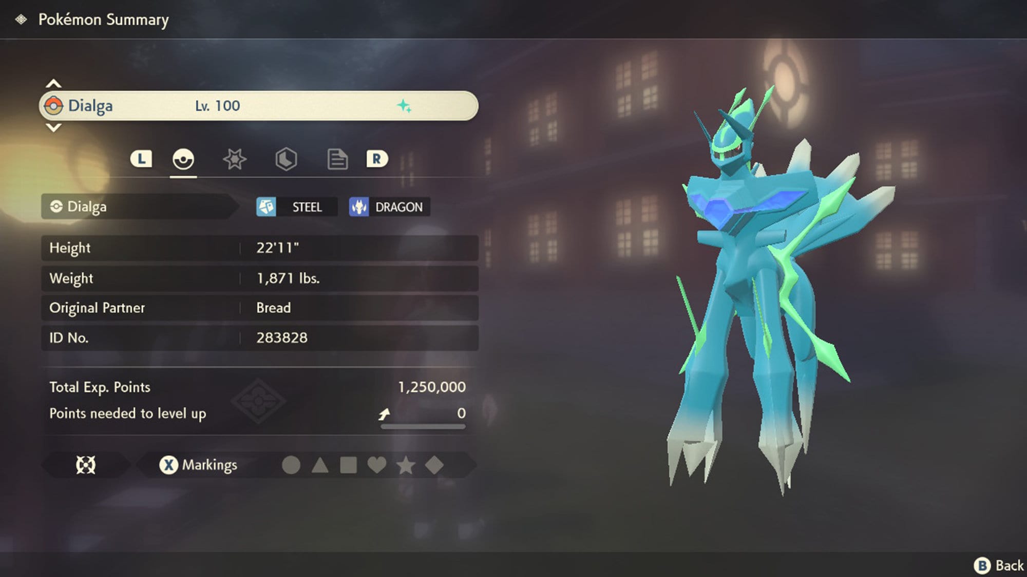 Shiny Dialga Origin Form best Stats // Pokemon Legends: - Etsy