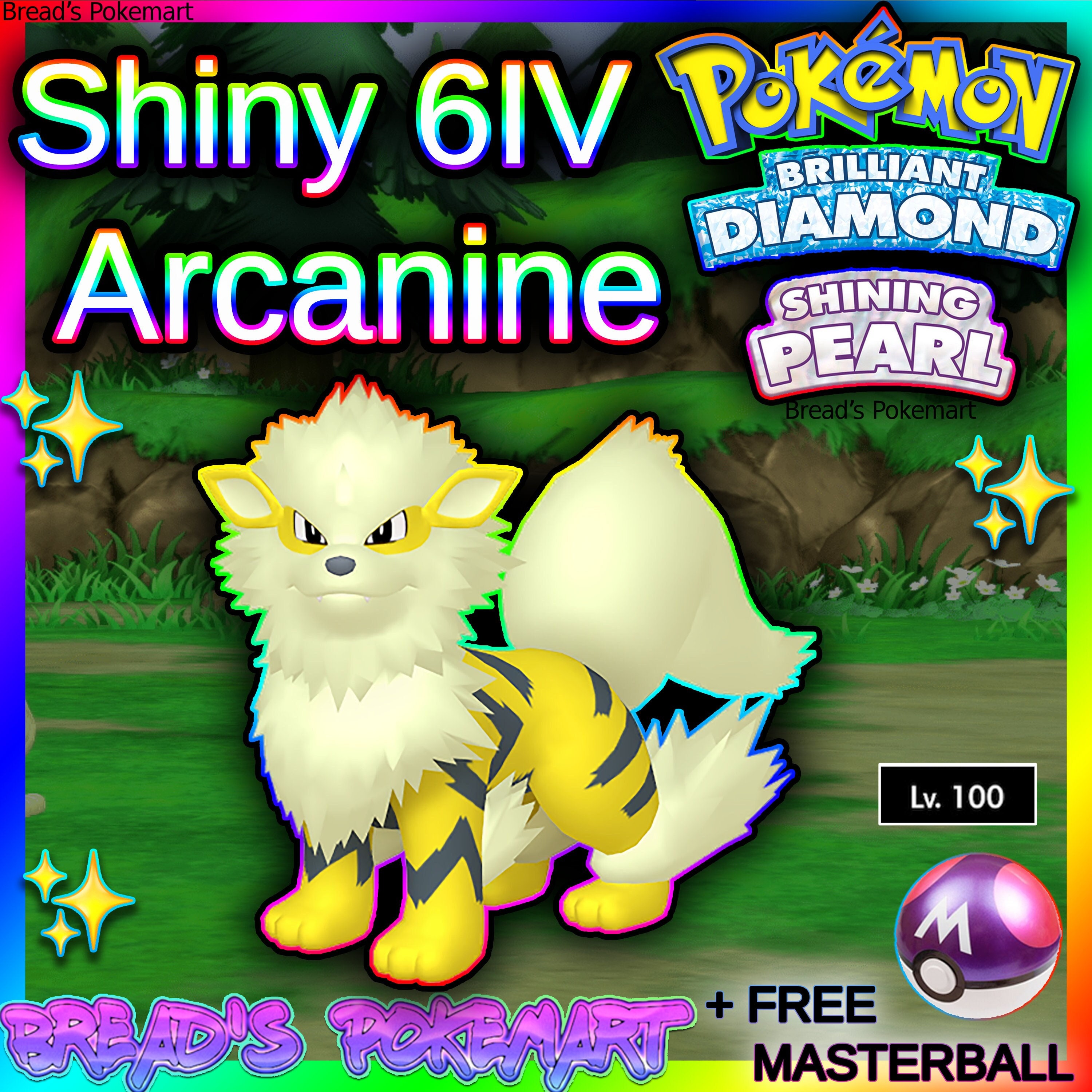 6IV Shiny Shaymin Sky Forme Pokemon Brilliant Diamond and Shining