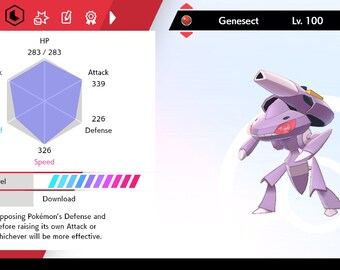 Pokemon Sword and Shield // 6IV Shiny GENESECT Event (Download Now