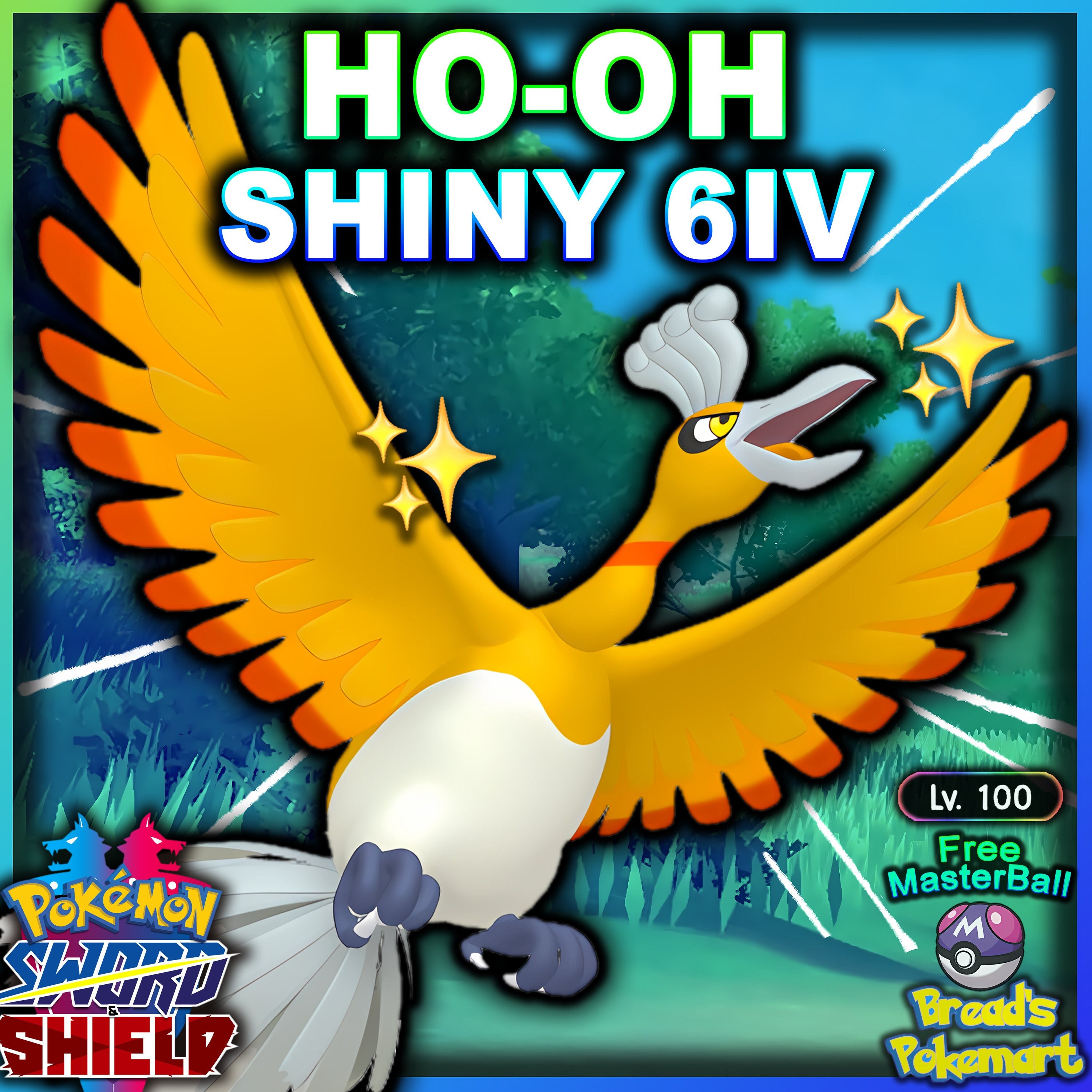  SIMAU Ho-oh And Lugia Legendary Battle Poster for Room