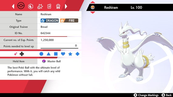 6IV Shiny Legendary Zekrom/ 6IV Pokemon / Legendary Pokemon / Pokémon Sword  and Shield