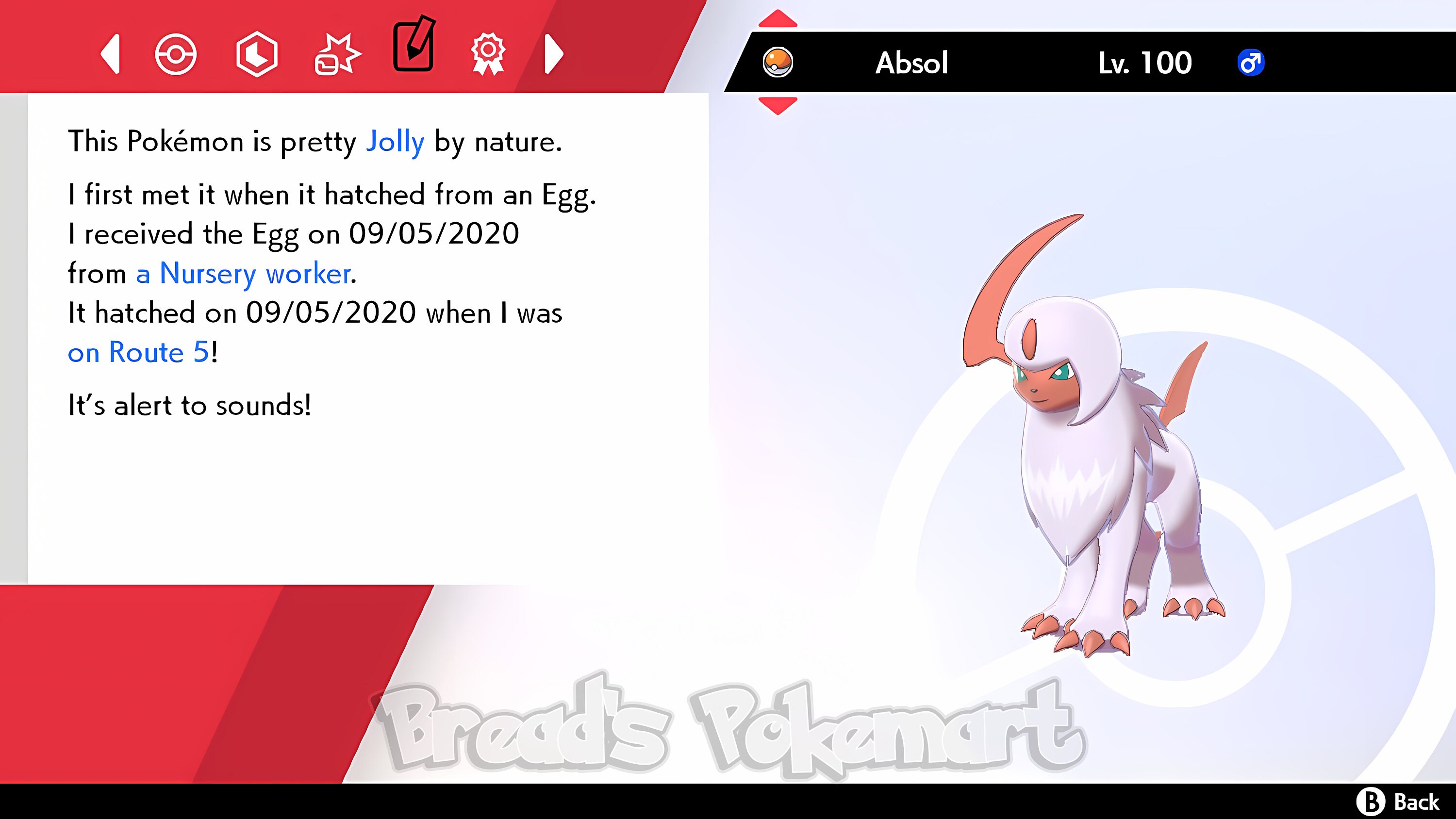 Pokemon Shiny Fire Absol