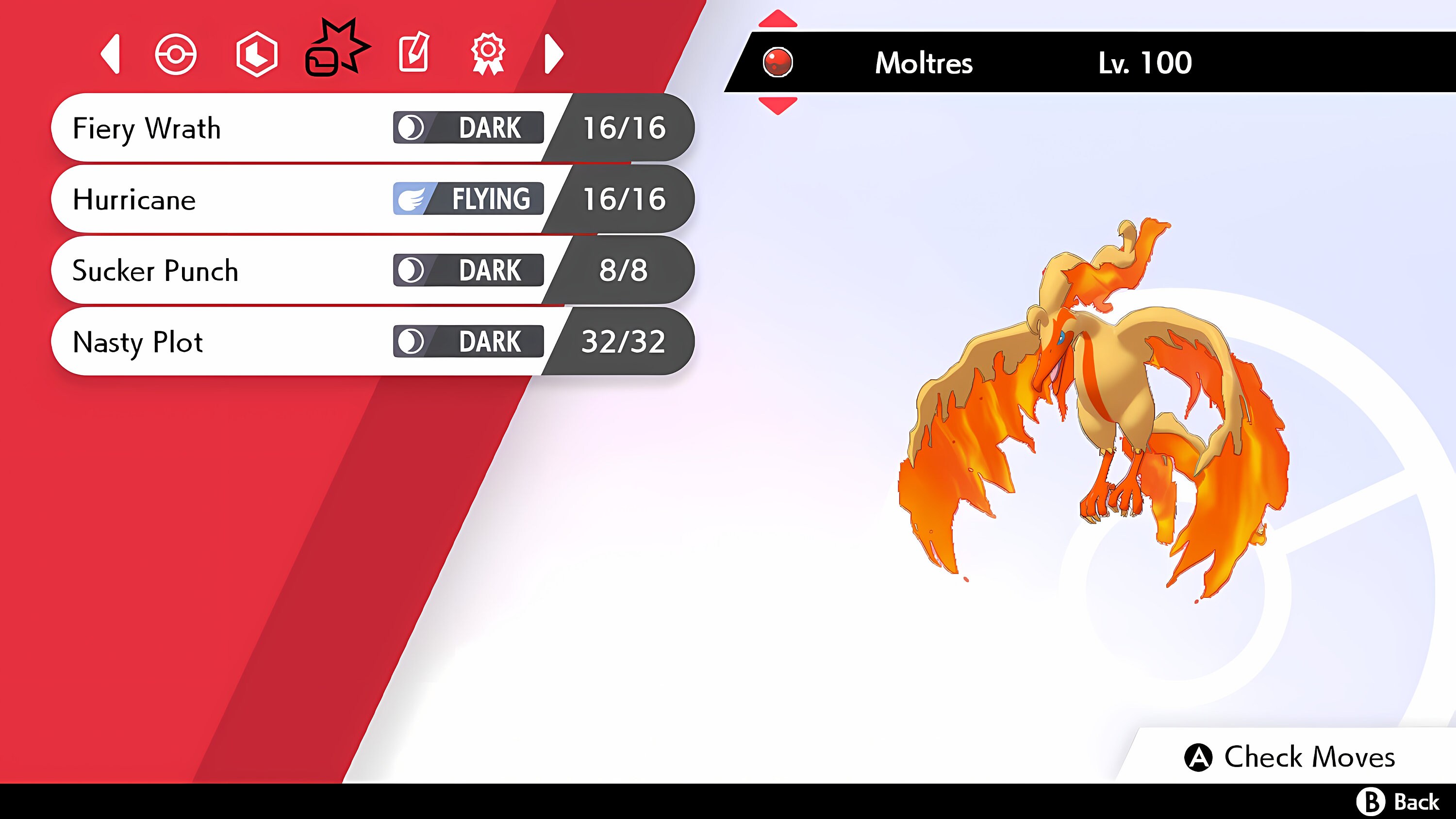 Pokemon Sword and Shield 6IV Shiny Moltres Hidden Ability