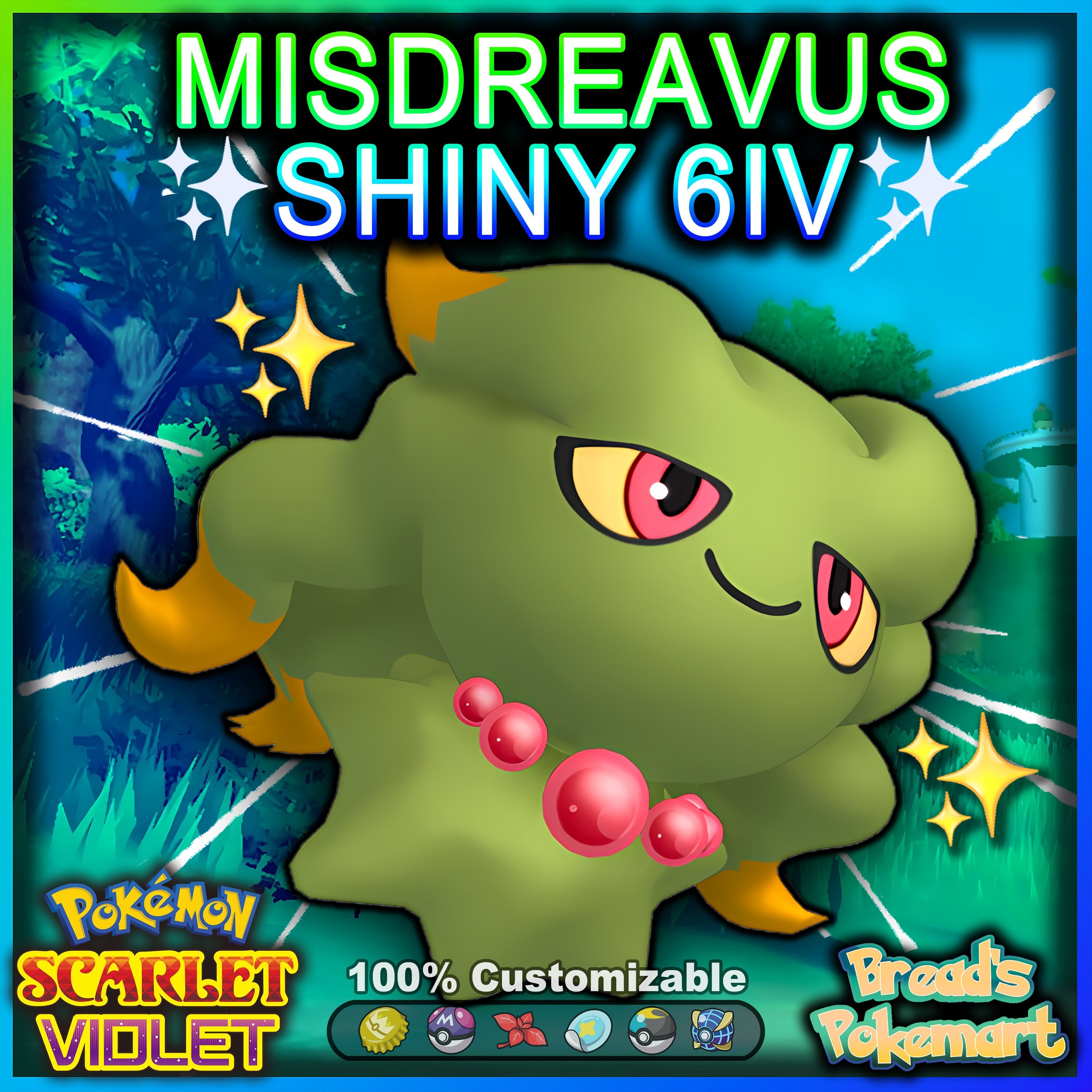 PACHIRISU Shiny 6IV / Pokemon Scarlet and Violet / Competitive