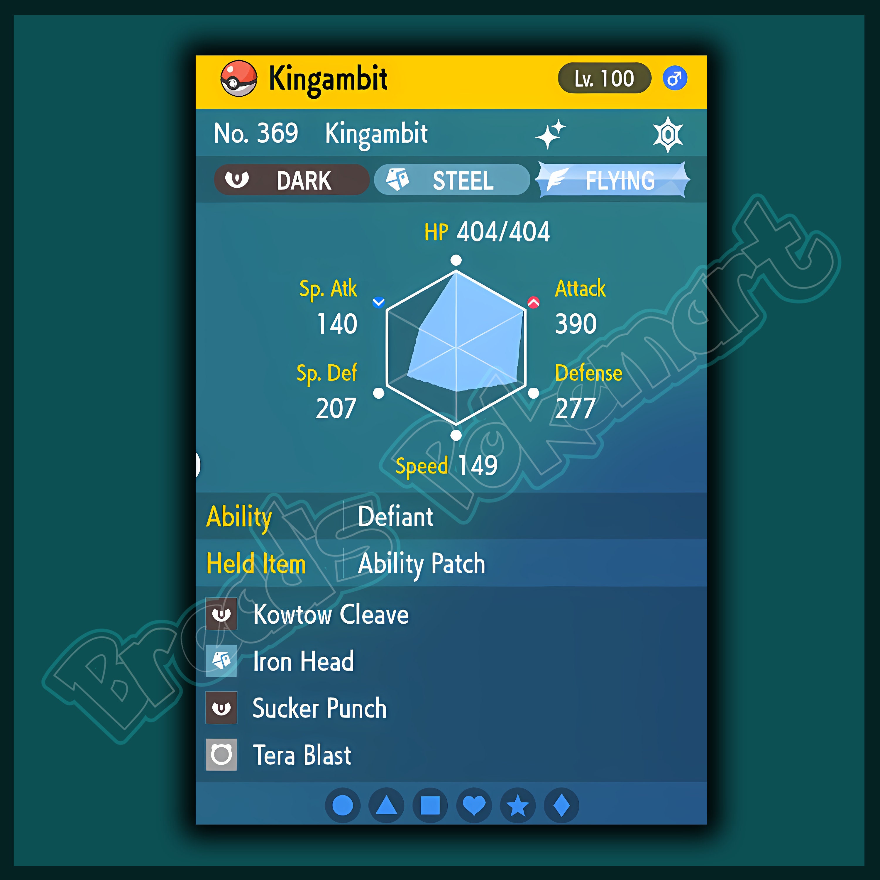 KINGAMBIT SHINY 6IV Any Item Ready for Competitive Battle -  Sweden