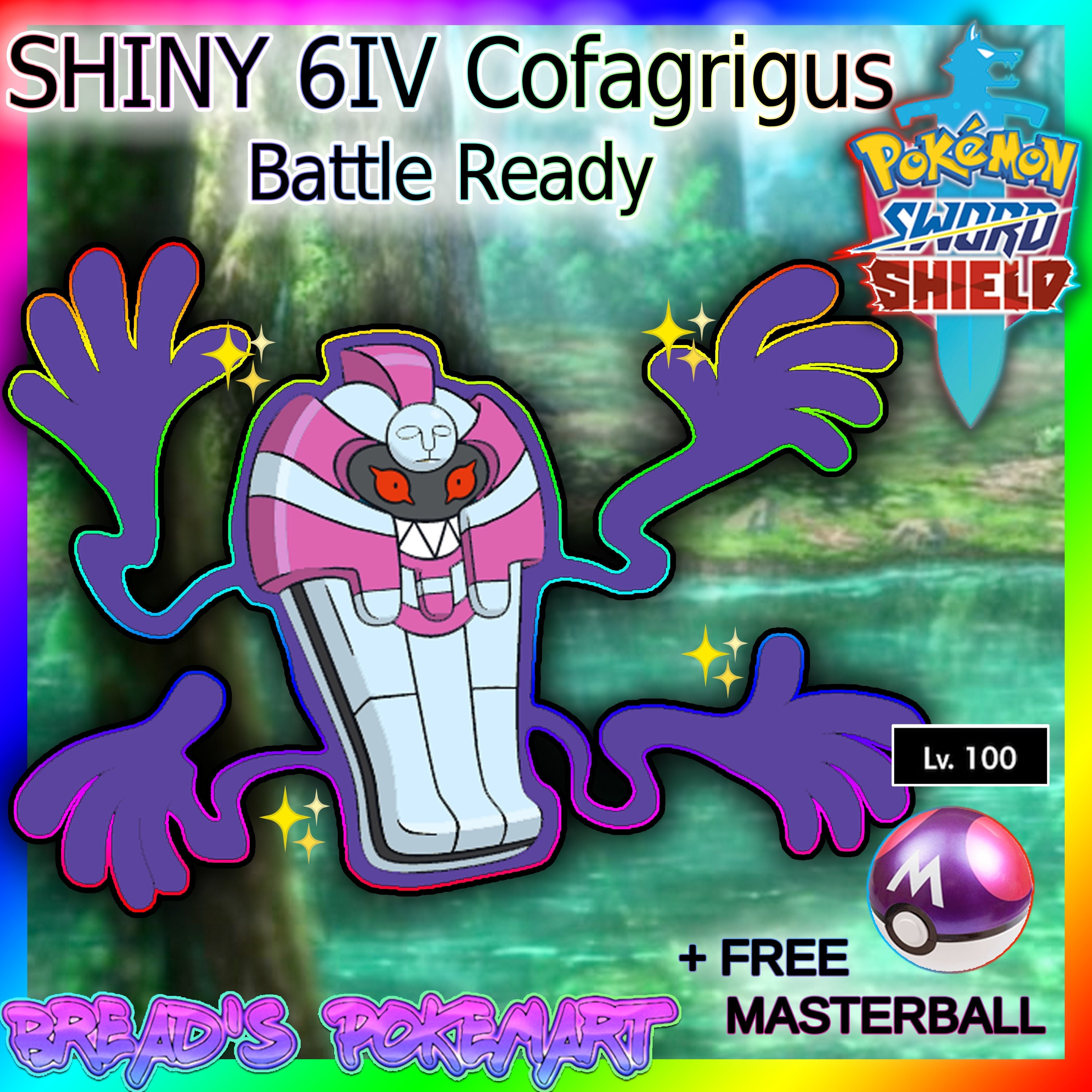 Ultra Shiny 6IV LUNALA Event / Pokemon Sword and (Instant Download