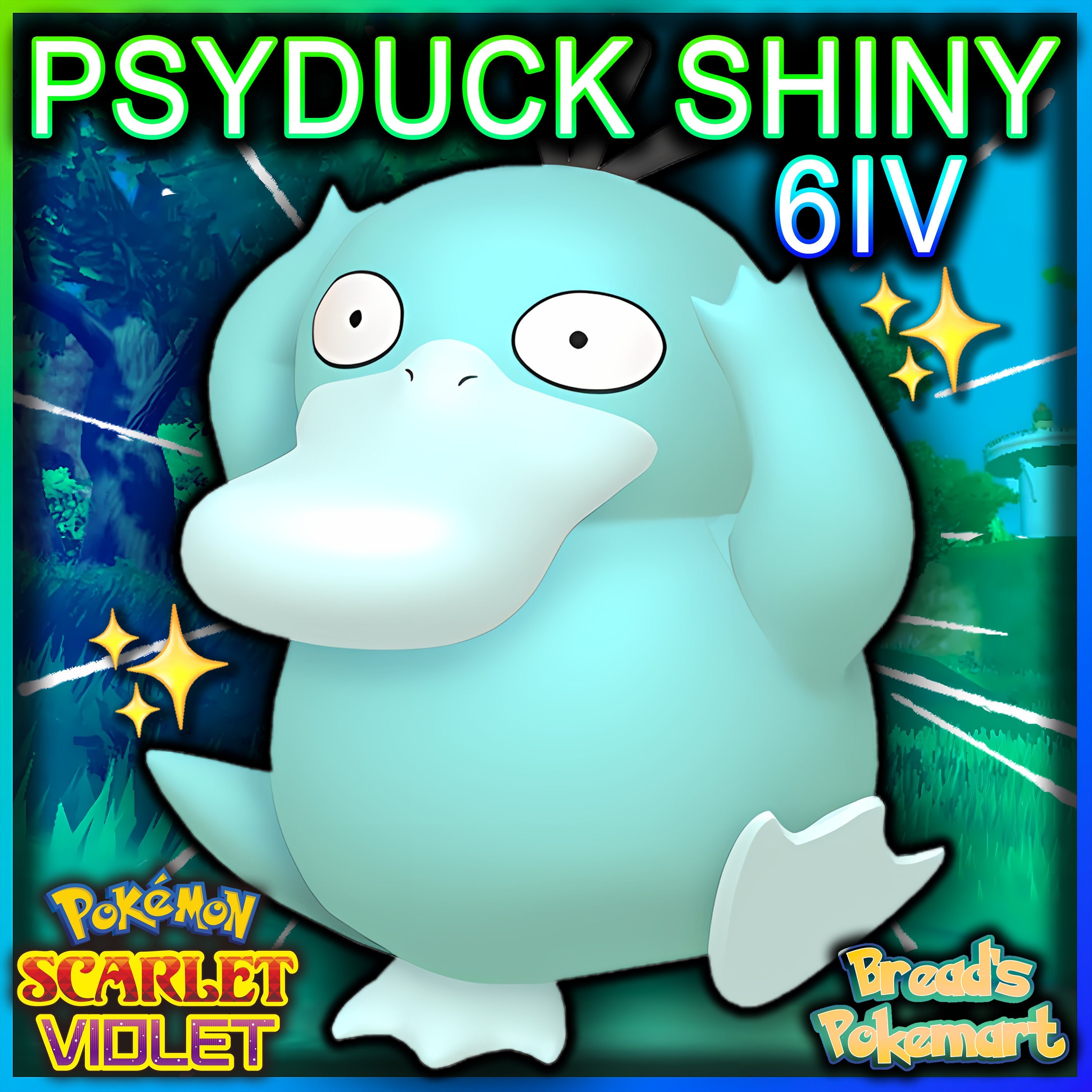 Psyduck Golduck Art - Diamond Painting 