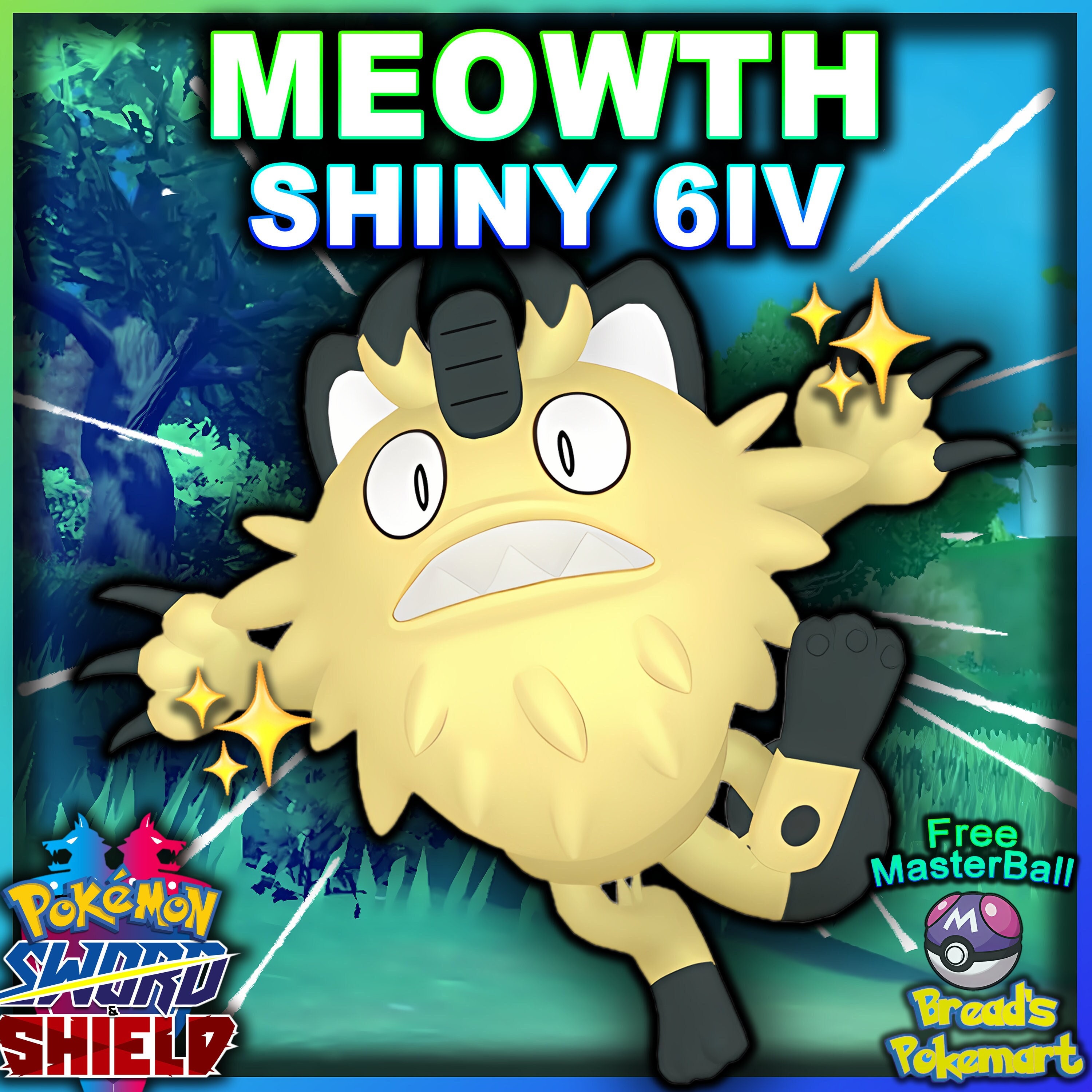 🌟Galarian Forms Pokemon Sword and Shield 6iv Shiny and Free