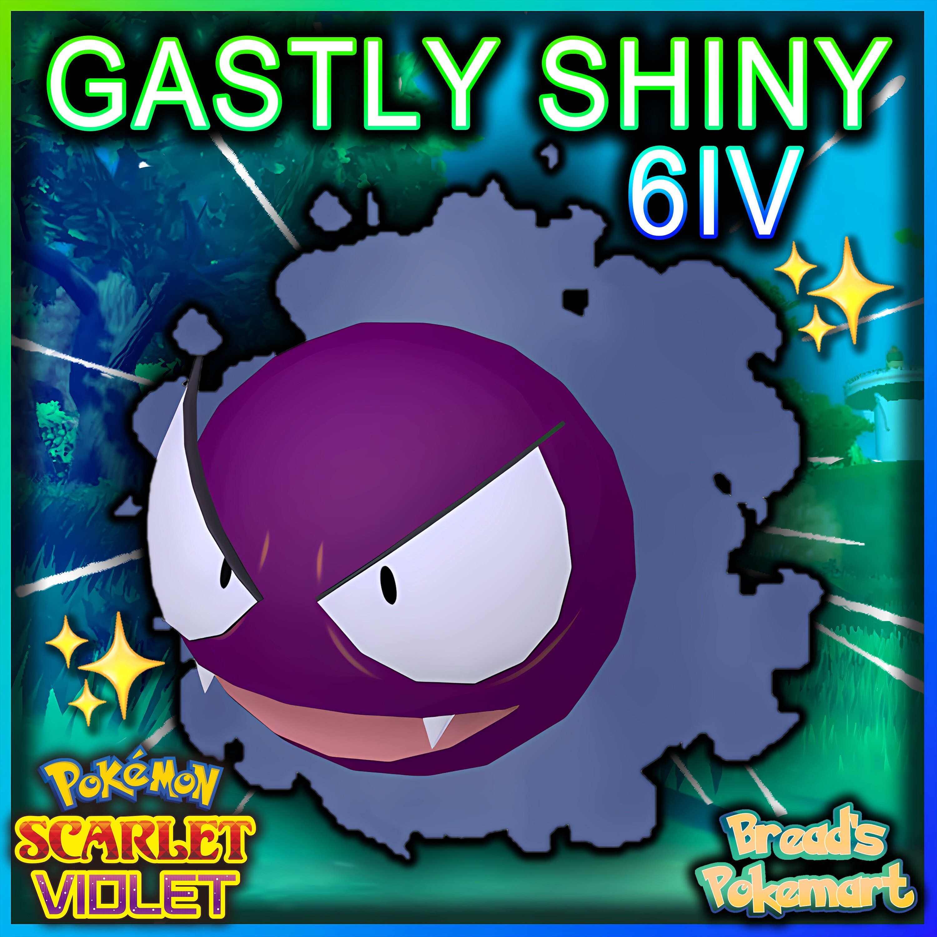 GENGAR Shiny 6IV / Pokemon Scarlet and Violet / Competitive 