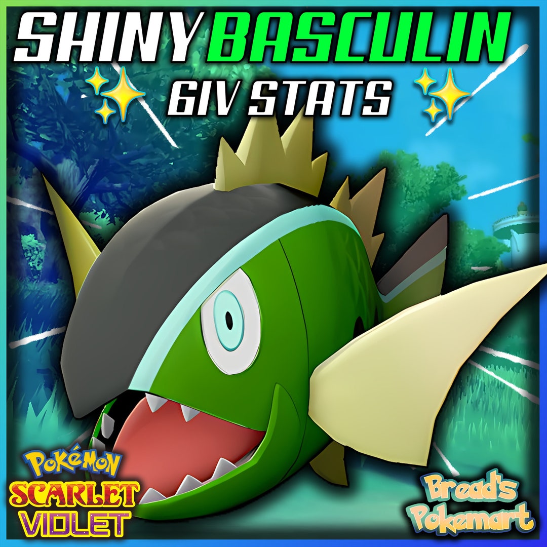 Basculin White Shiny 6IV // Pokemon Scarlet & Violet // EV Etsy