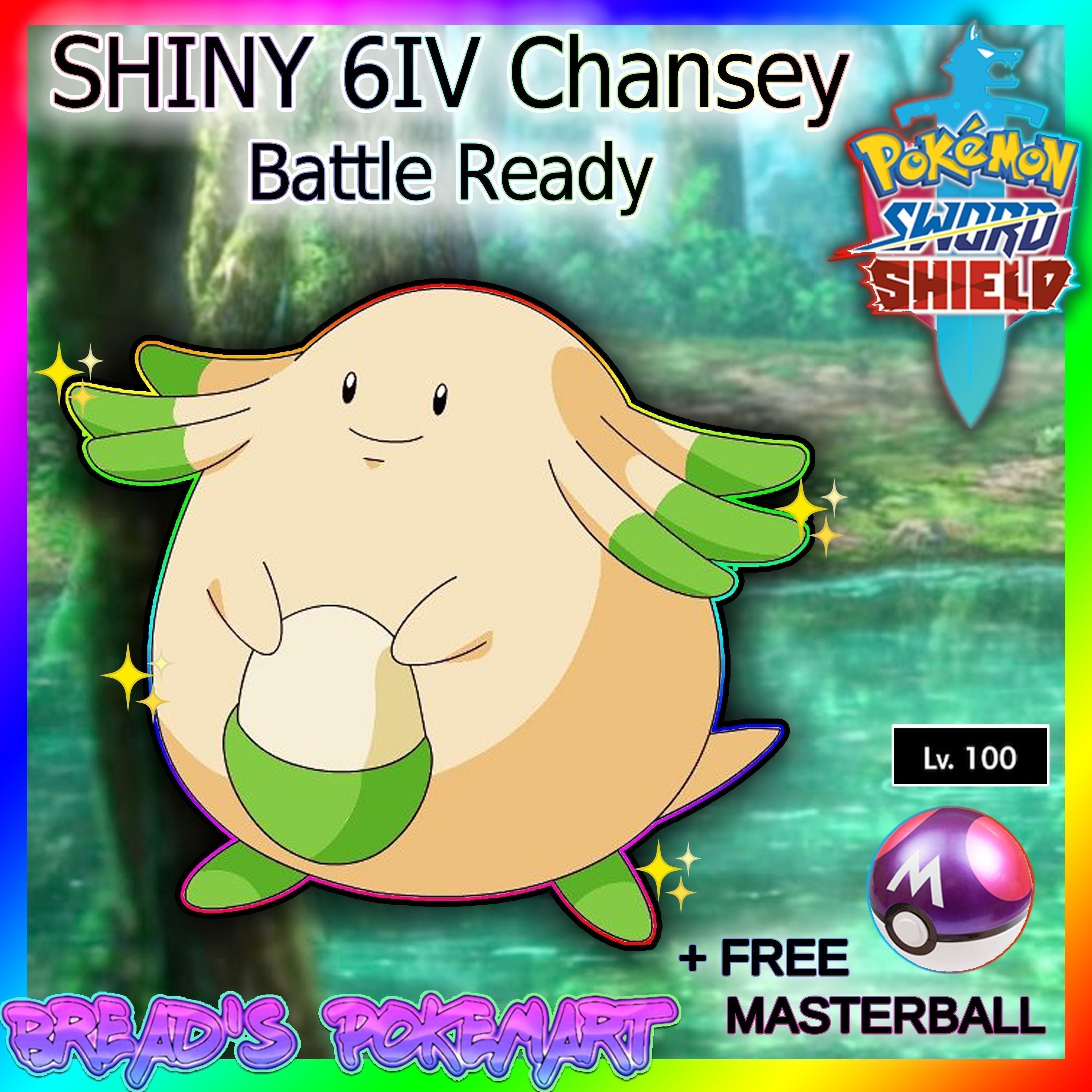Pokemon Sword and Shield // Ultra Shiny 6IV CHANSEY // Ready for  Competitive Battle With Movesetstats // Lv100 masterball // Fast Trade -   India