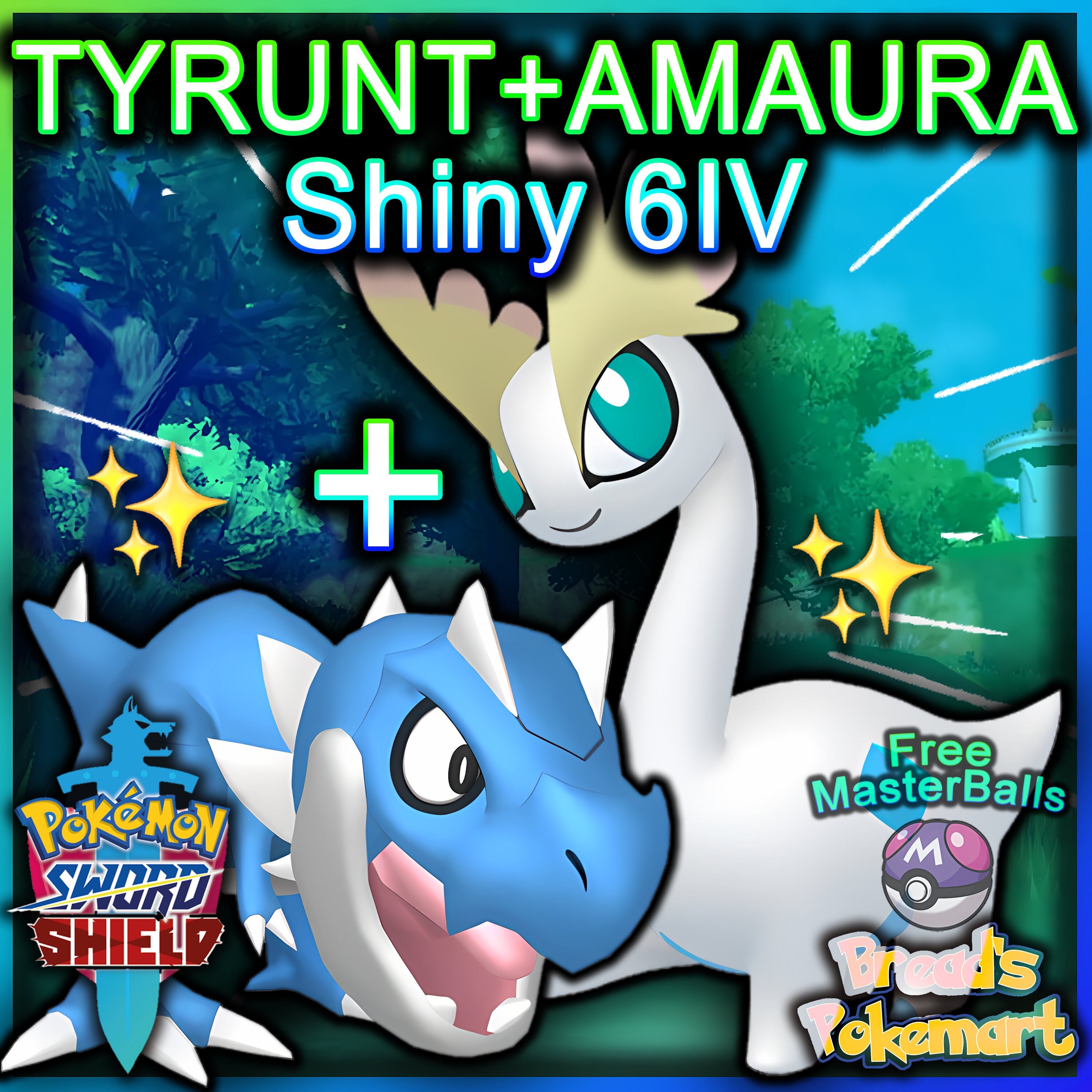 Pokemon Sword Shield ✨ SHINY ✨ 1 LEVEL RESHIRAM LEGENDARY 6IV