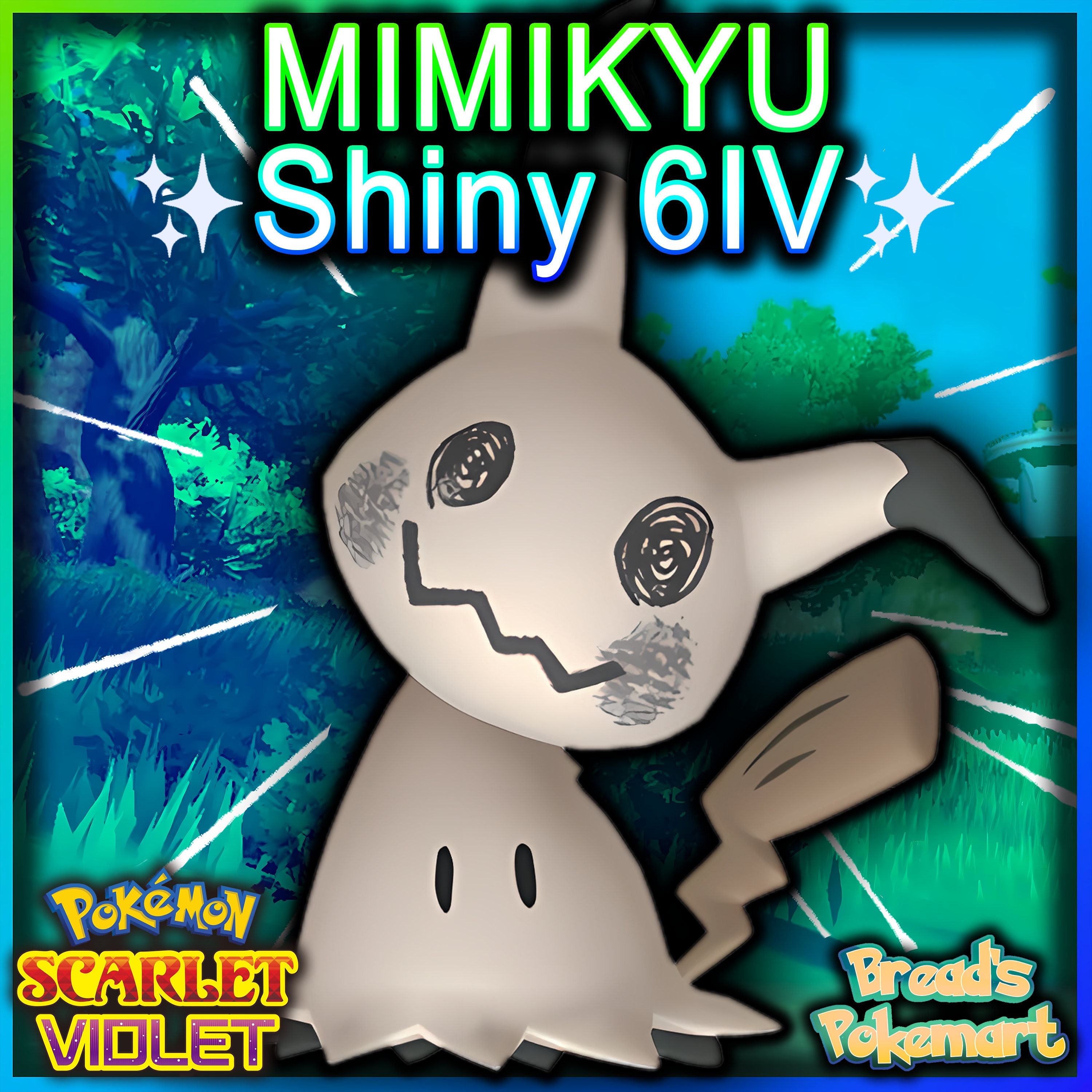 CRAFTY MARK ✨ SHINY 6IV ✨ Mimikyu Phantump Greavard ++ Pokemon SCARLET &  VIOLET