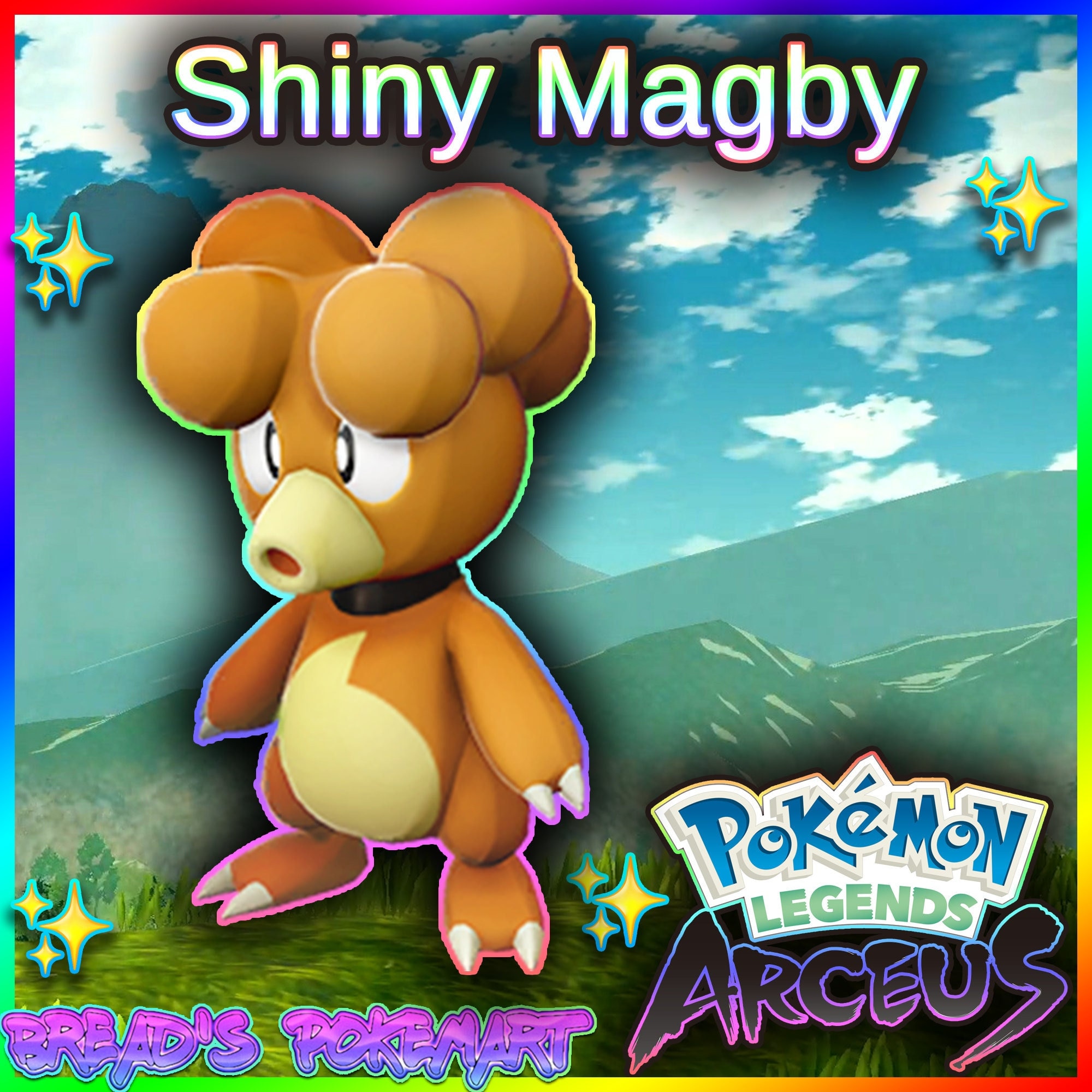 Shiny Magby alpha best Stats // Pokemon Legends: Arceus // - Etsy Sweden