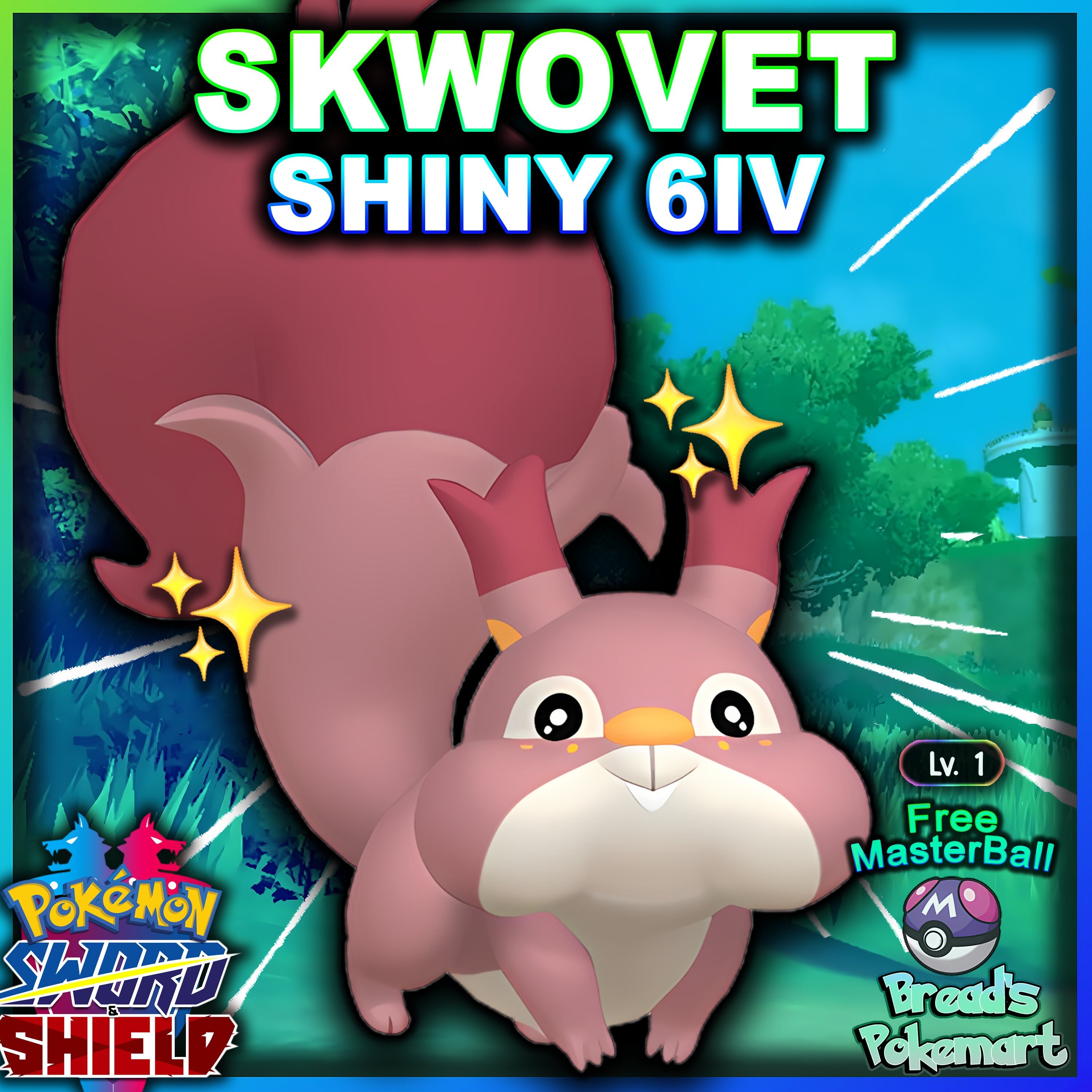 Pokemon Sword And Shield Shiny Toxel (Low Key) 6IV Battle Ready Fast  Delivery