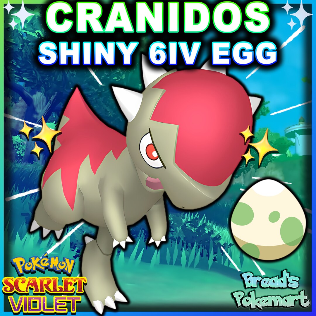 SHINY 6IV CRANIDOS in an Egg // Pokemon Scarlet and Violet // Shiny Egg