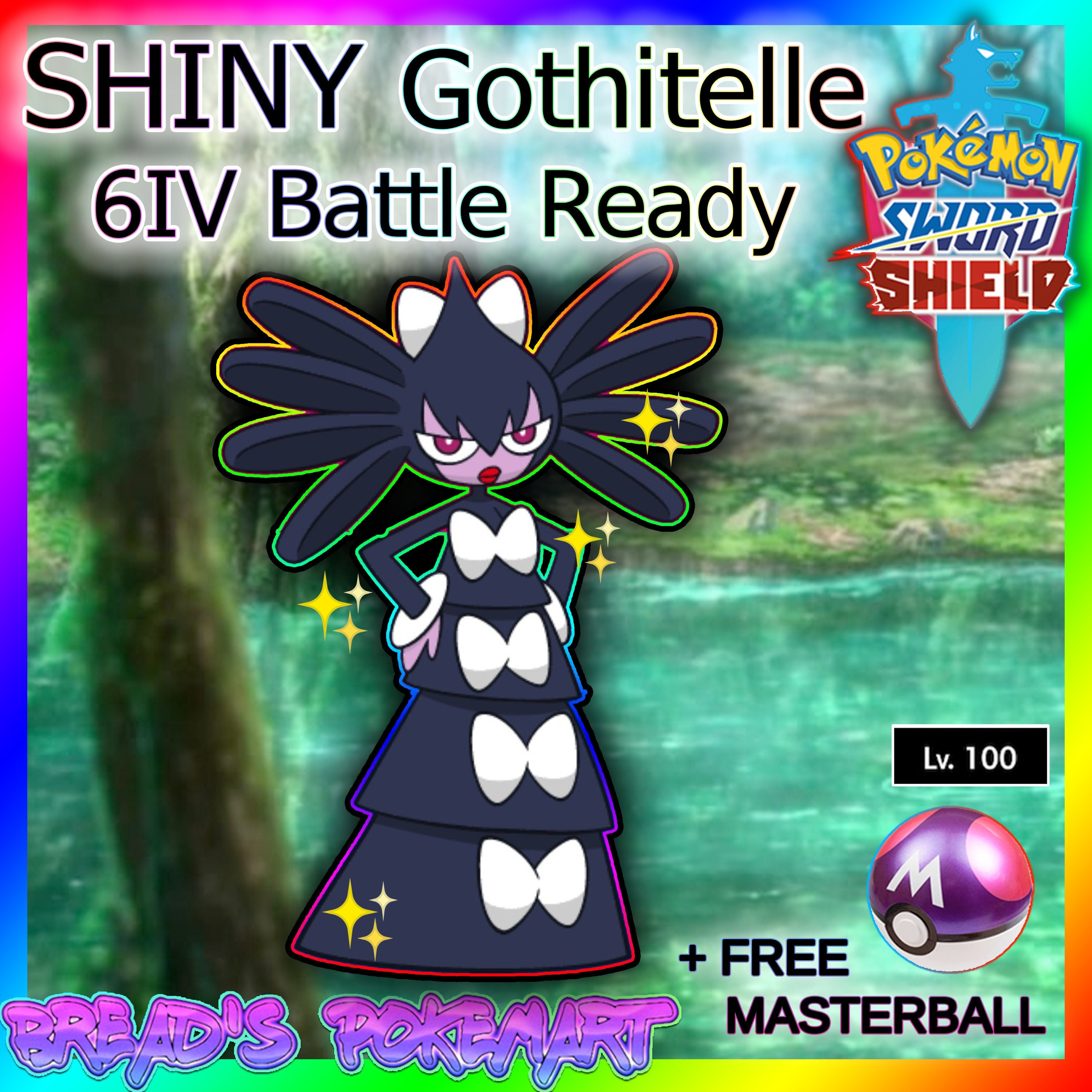 Pokemon Sword and Shield // Ultra Shiny GOTHITELLE 6IV // - Etsy