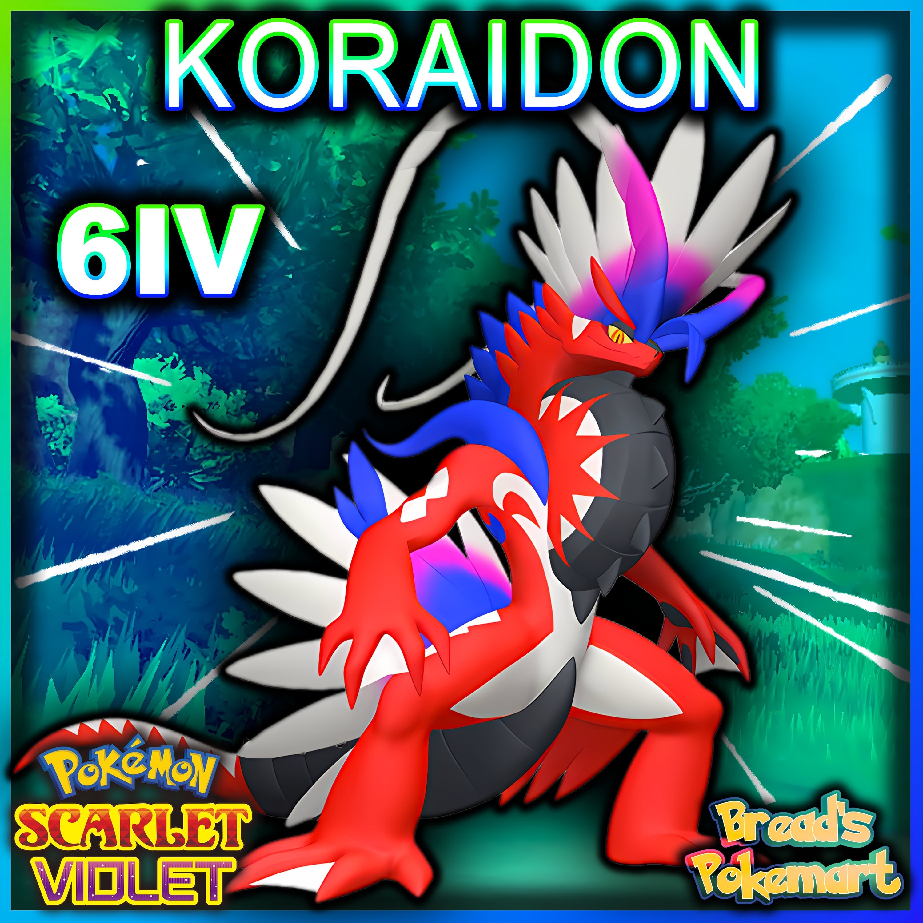 6IV MIRAIDON + KORAIDON 2 PACK, POKEMON SCARLET & VIOLET