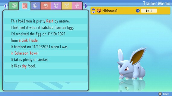 Shiny NIDOKING 6IV / Pokemon Brilliant Diamond and Shining 