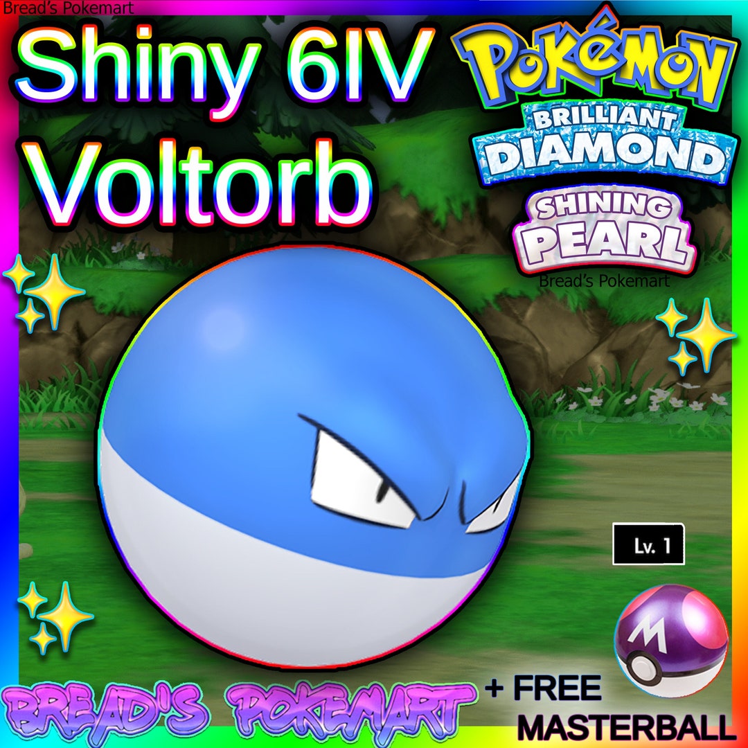 Shiny Voltorb alpha best Stats // Pokemon (Instant Download) 