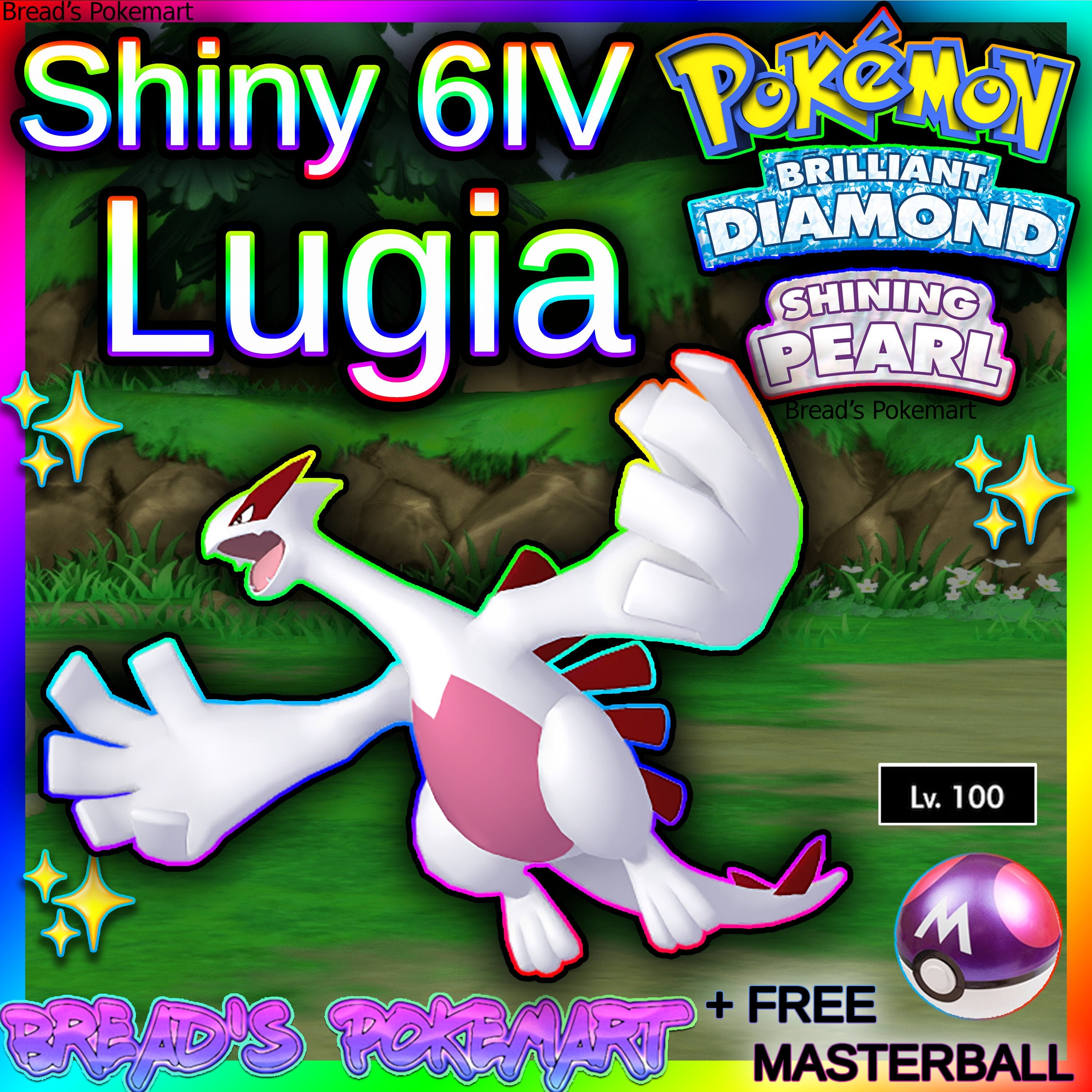 Shiny LUGIA 6IV / Pokemon Brilliant Diamond and Shining Pearl