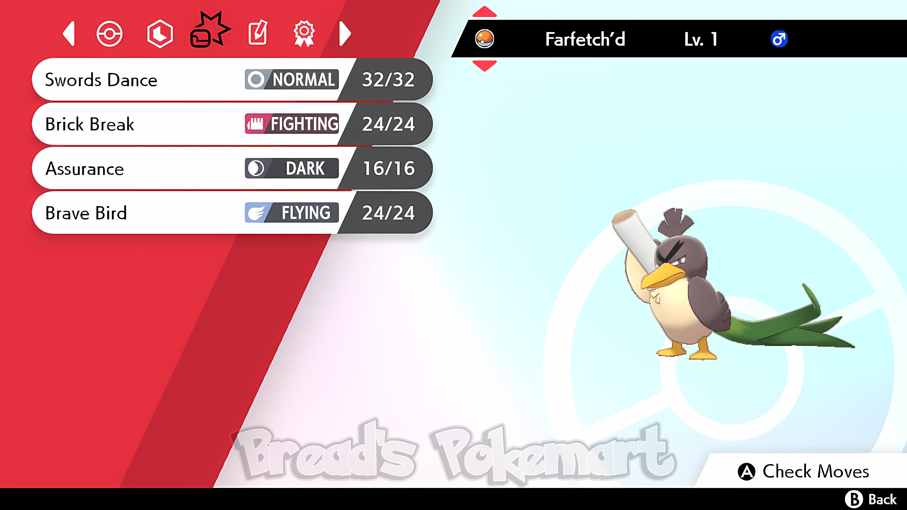 Ultra SHINY 6IV FARFETCH'D Galar / Pokemon Sword and -  Norway