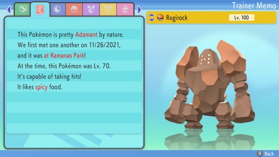 Shiny REGIGIGAS 6IV / Pokemon Brilliant Diamond and Shining -  Denmark