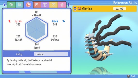 Shiny Giratina Origin best Stats // Pokemon Legends: Arceus 