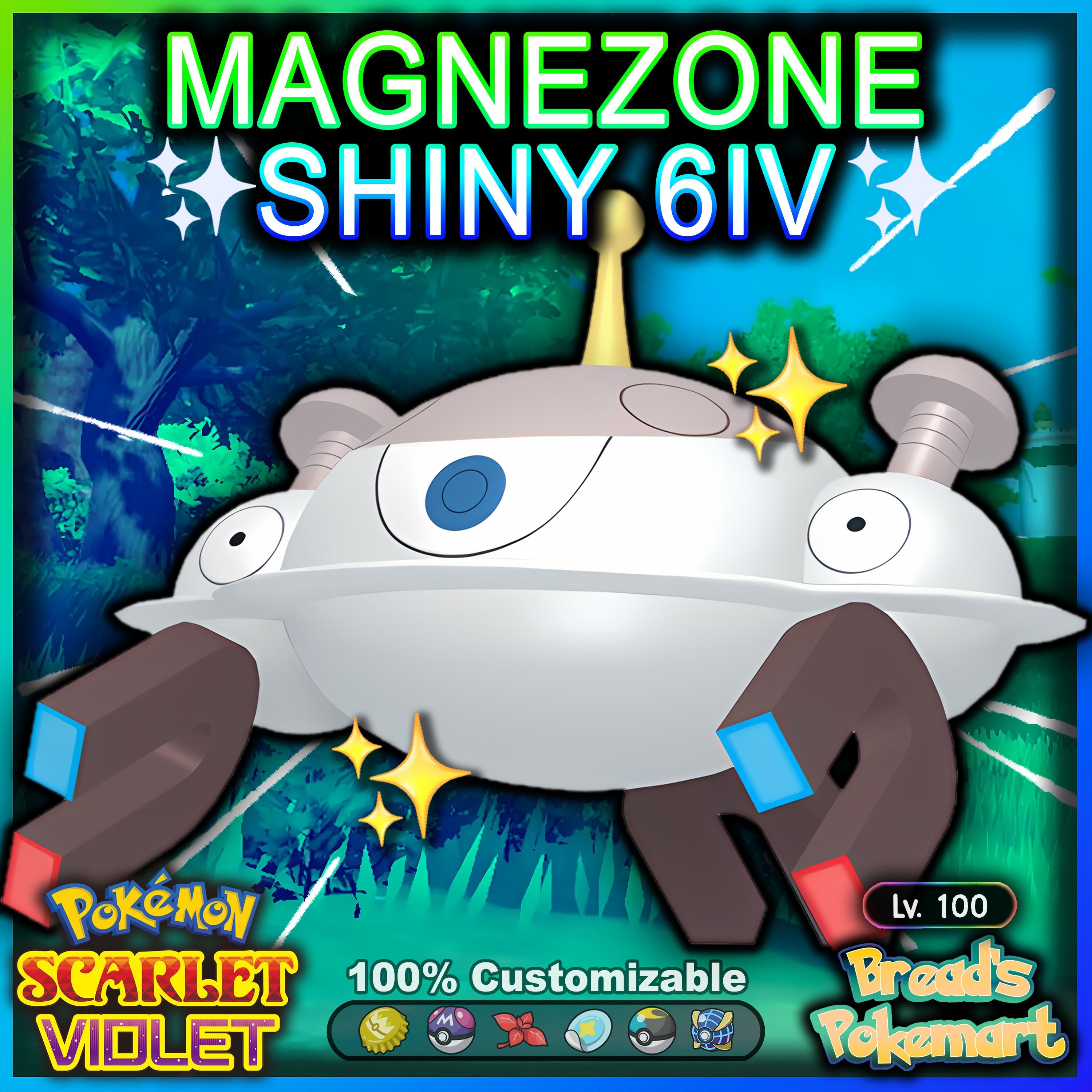 Pokemon Sword and Shield Shiny Gigantamax Gengar 6IV-EV Trained