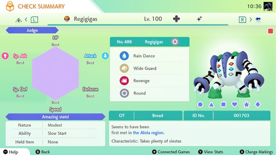 Pokemon HOME // Shiny Regigigas Regirock Registeel Regice 6IV -  Israel