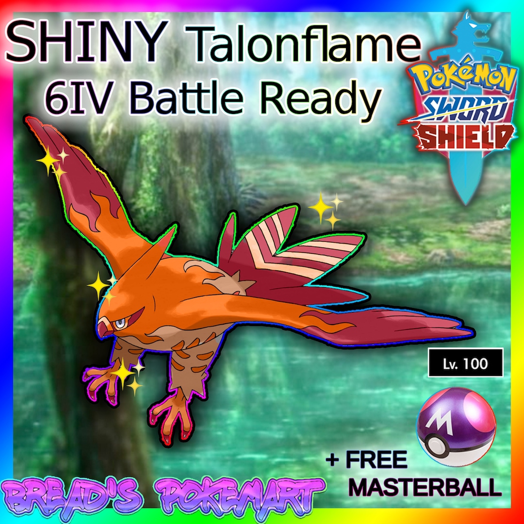 Pokemon Sword and Shield // Ultra Shiny TALONFLAME // Ready - Etsy Australia
