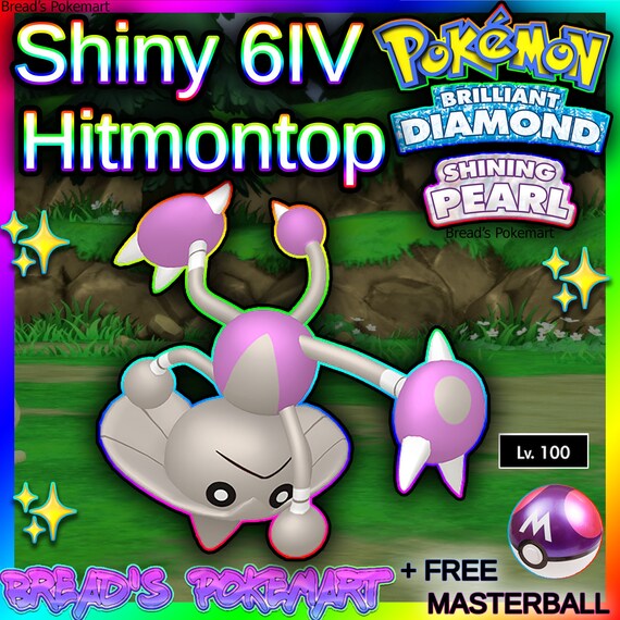 Shiny Hitmonlee / Pokemon Let's Go / 6IV Pokemon / Shiny Pokemon