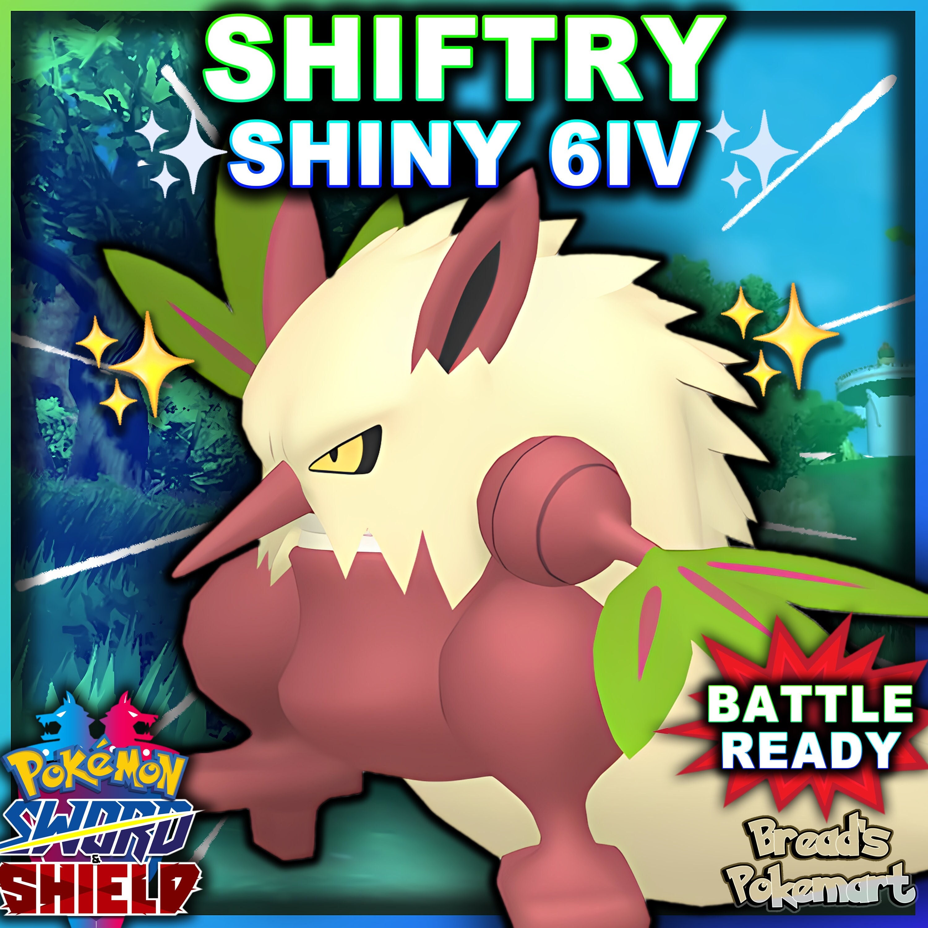 Pokemon Sword and Shield Shiny Gigantamax Gengar 6IV-EV Trained