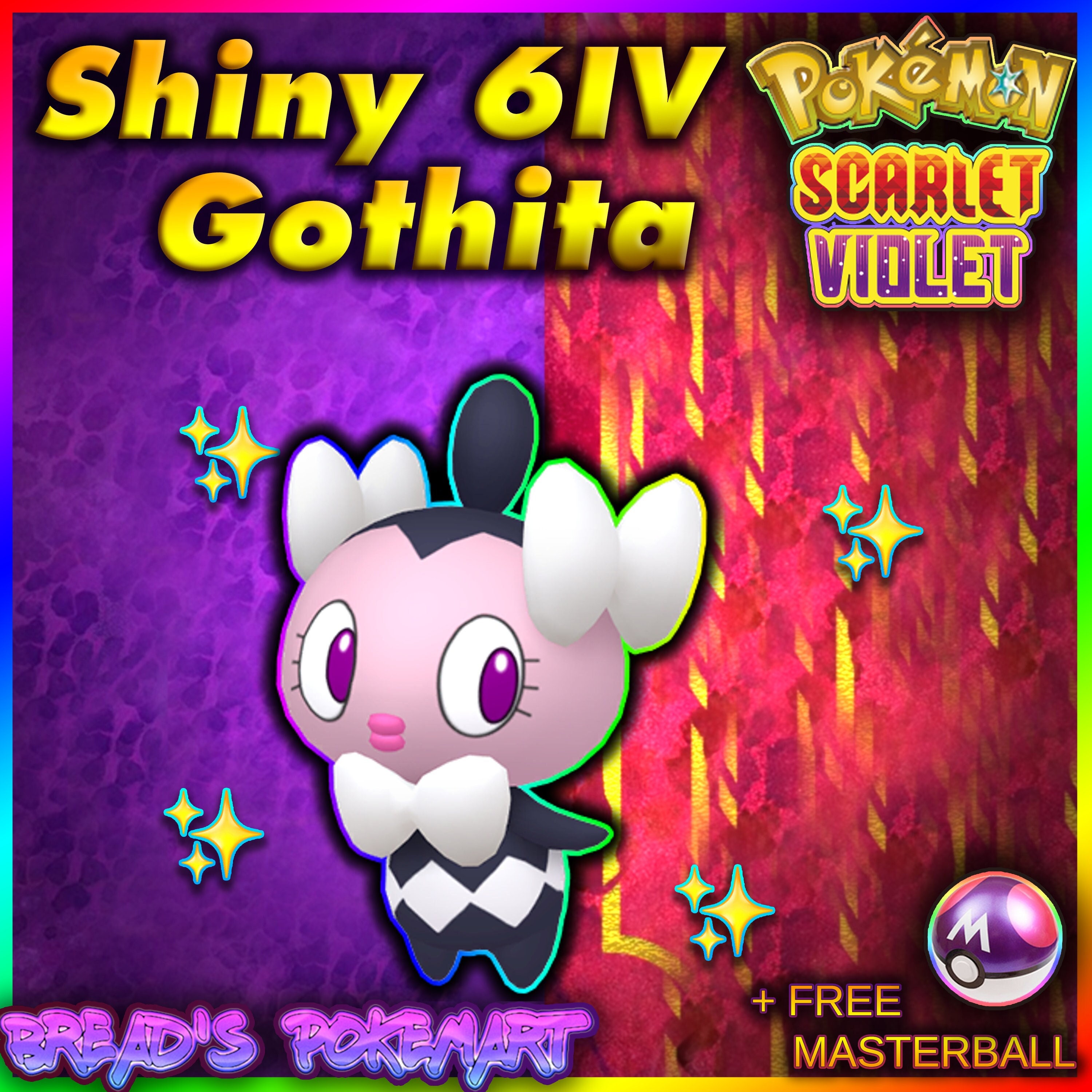 Gothita Shiny 6IV // Pokemon Scarlet & Violet // Ready to - Etsy