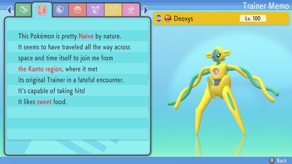 Shiny DEOXYS 6IV Mythical // Pokemon HOME Premium (Download Now