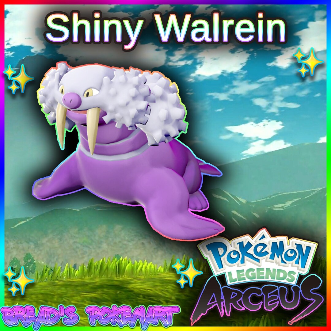Shiny Walrein alpha best Stats // Pokemon Legends Arceus Etsy