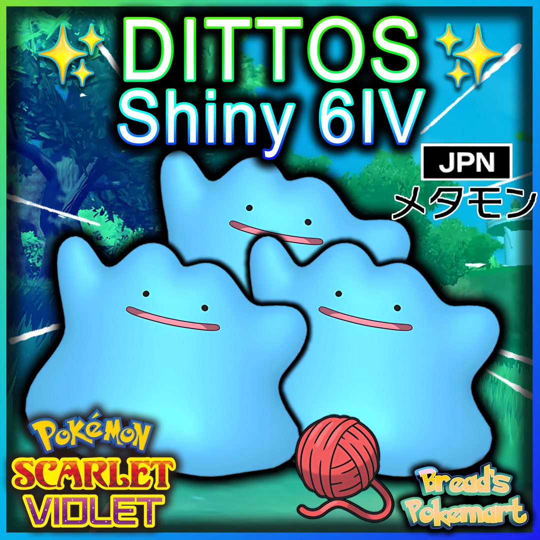 6IV - SHINY- JAPANESE DITTO, POKEMON BRILLIANT DIAMOND & SHINING PEARL  MASUDA