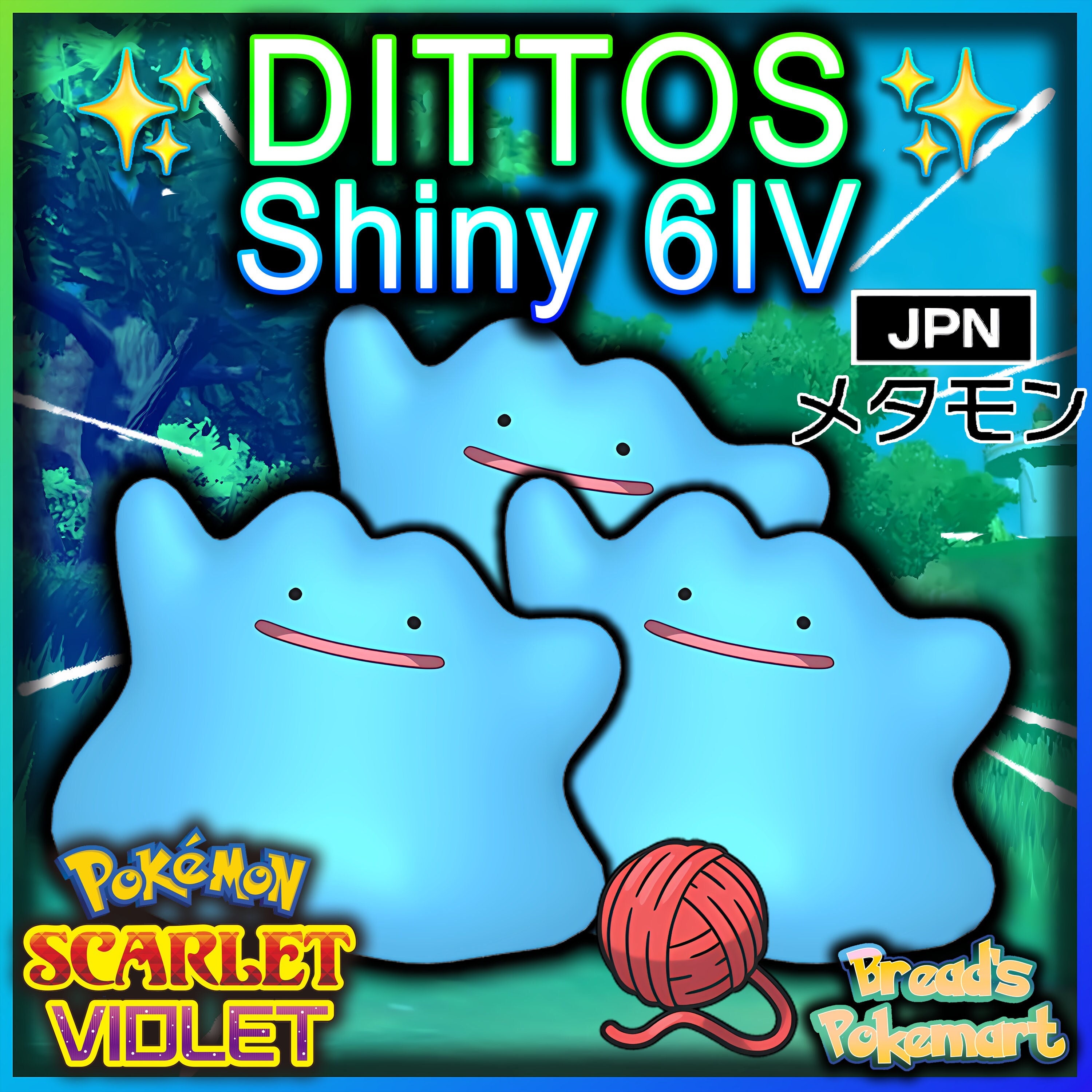 DITTO JAPANESE ✨ POKEMON SCARLET VIOLET ✨ 6 IV (ANY NATURE) + ITEMS/ENG  MASUDA ✨