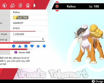 SUICUNE ENTEI RAIKOU Ultra Shiny 6IV Pack // Pokemon Sword and -  Hong  Kong