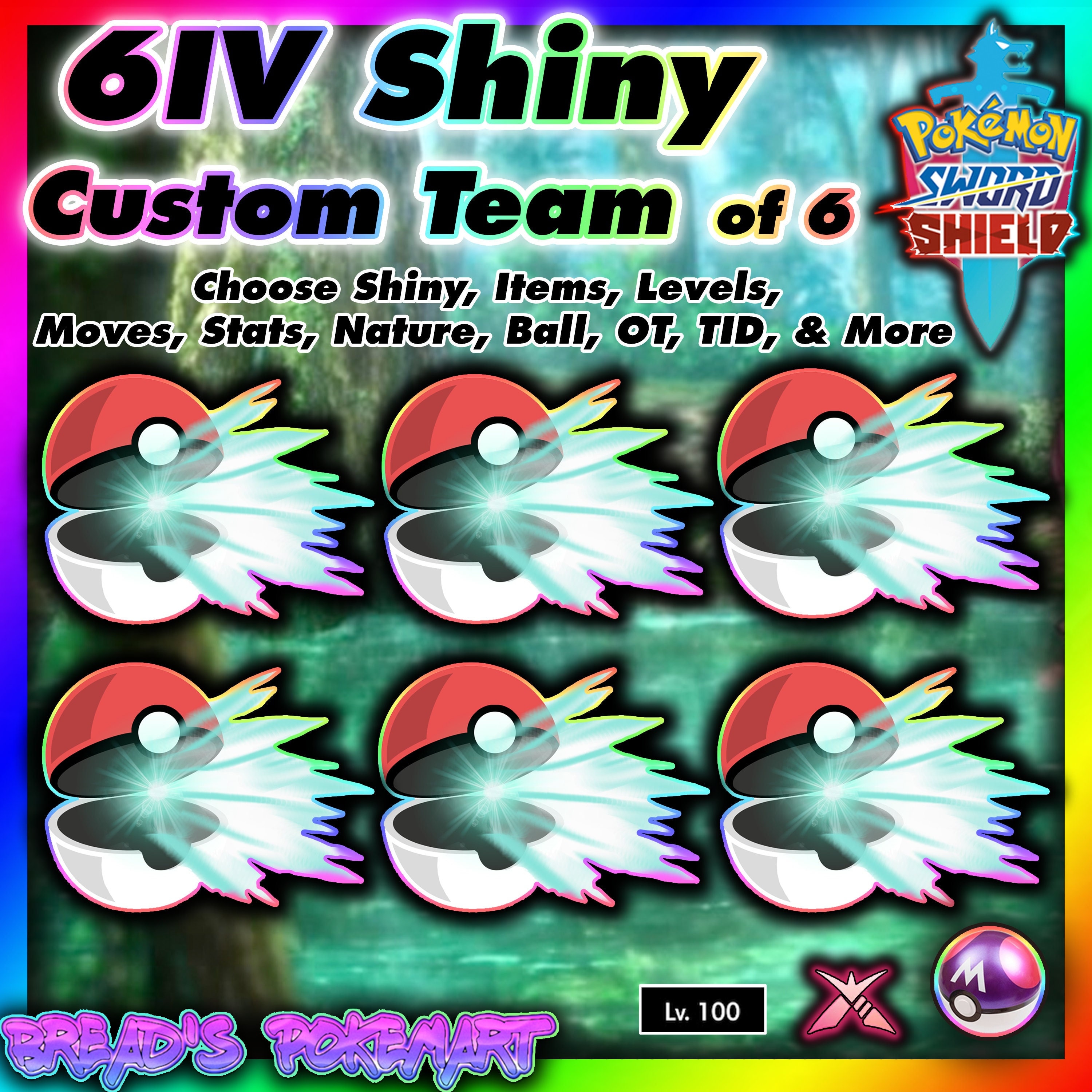 Pokemon Sword and Shield Shiny Gigantamax Charizard 6IV-EV Trained